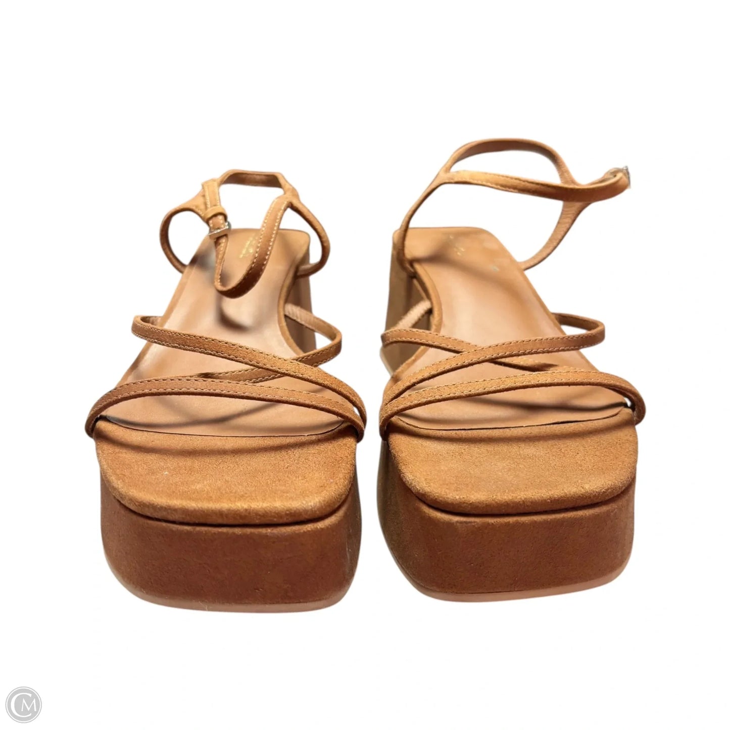 Sandals Heels Wedge By Reformation In Brown, Size: 9.5