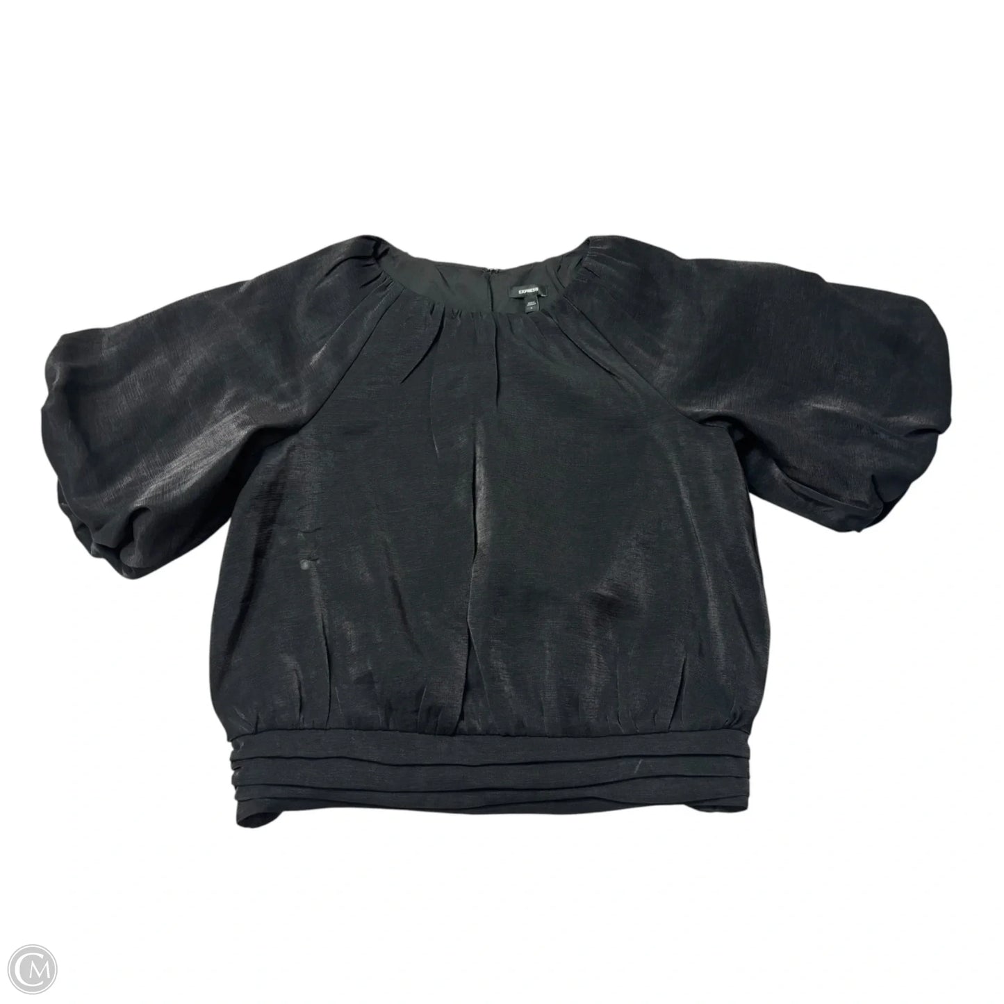 Top Short Sleeve By Express In Black, Size: S