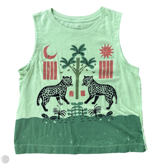 Top Sleeveless By Anthropologie In Green, Size: M
