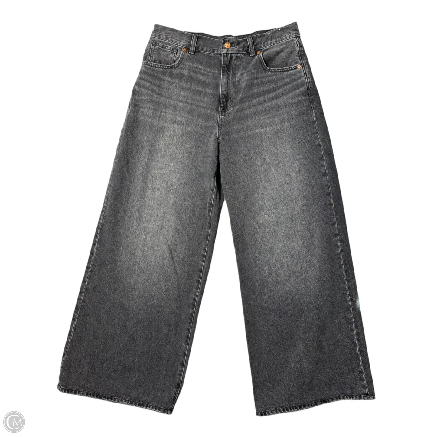 Jeans Wide Leg By Madewell In Grey Denim, Size: 8