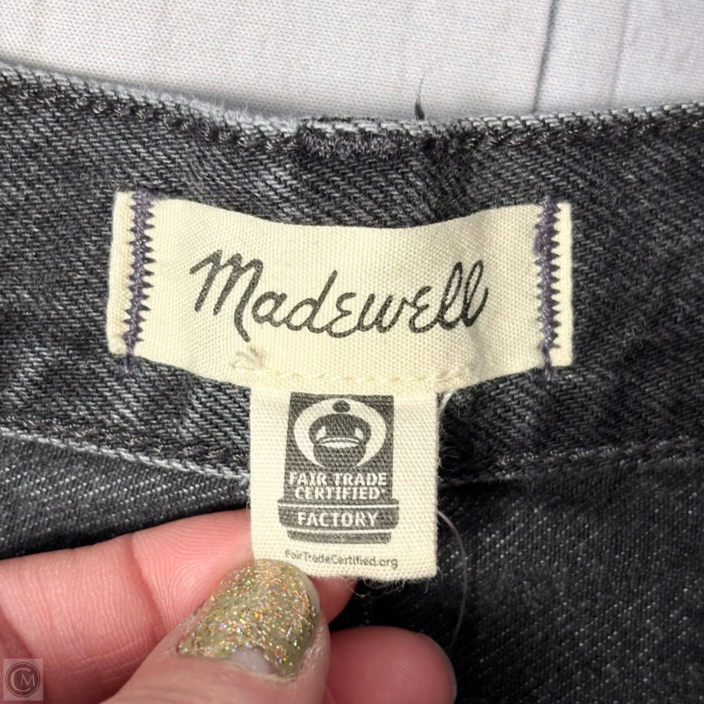 Jeans Wide Leg By Madewell In Grey Denim, Size: 8