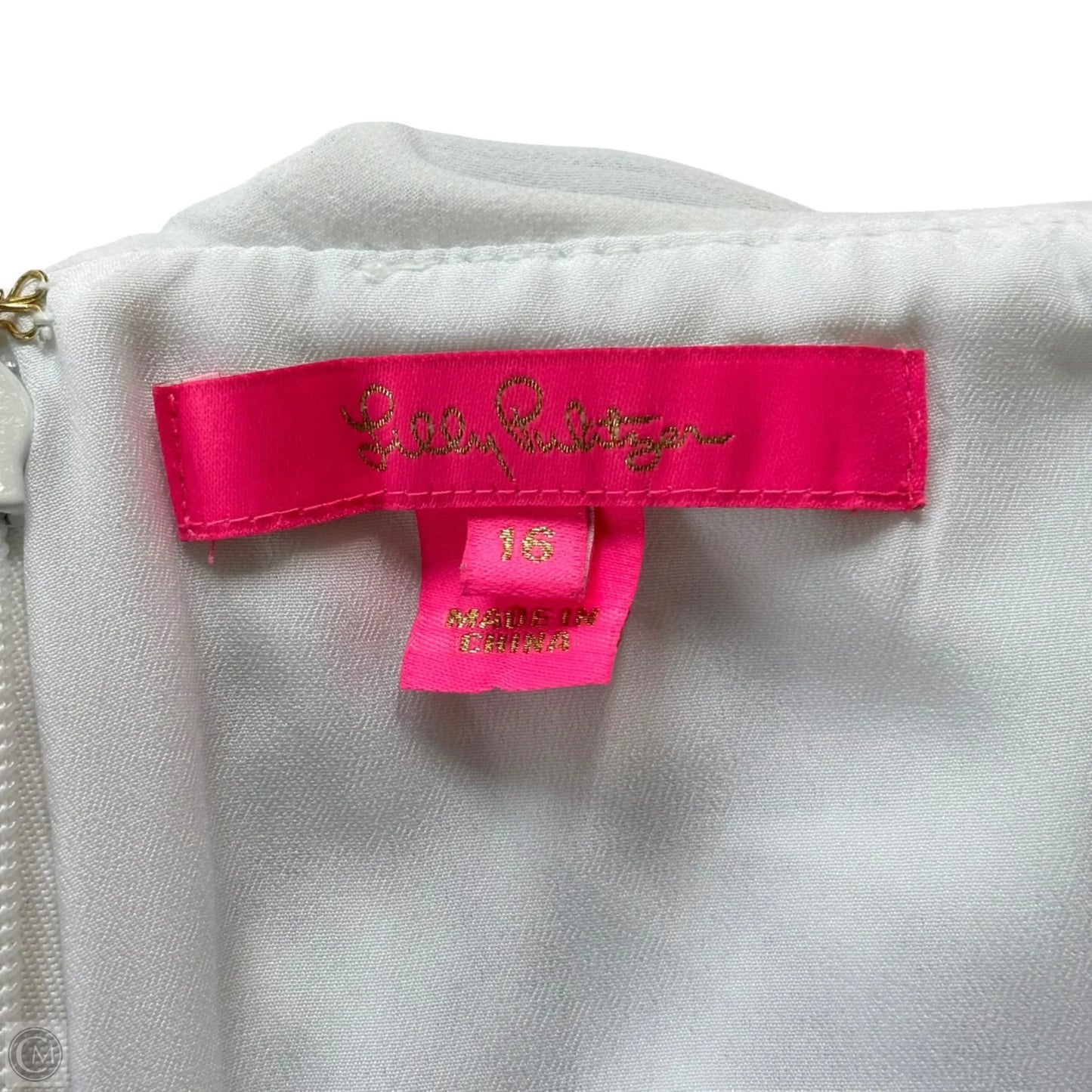 Blouse Designer By Lilly Pulitzer In White, Size: Xl