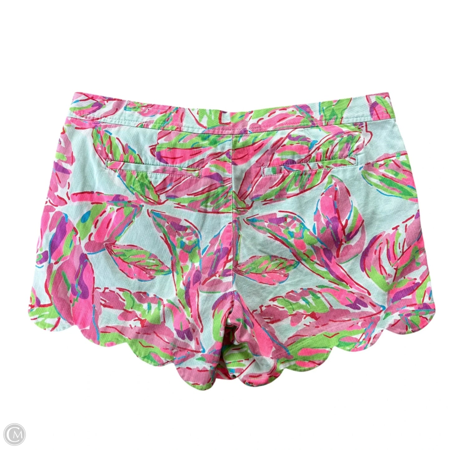 Shorts Designer By Lilly Pulitzer In Green & Pink, Size: 12