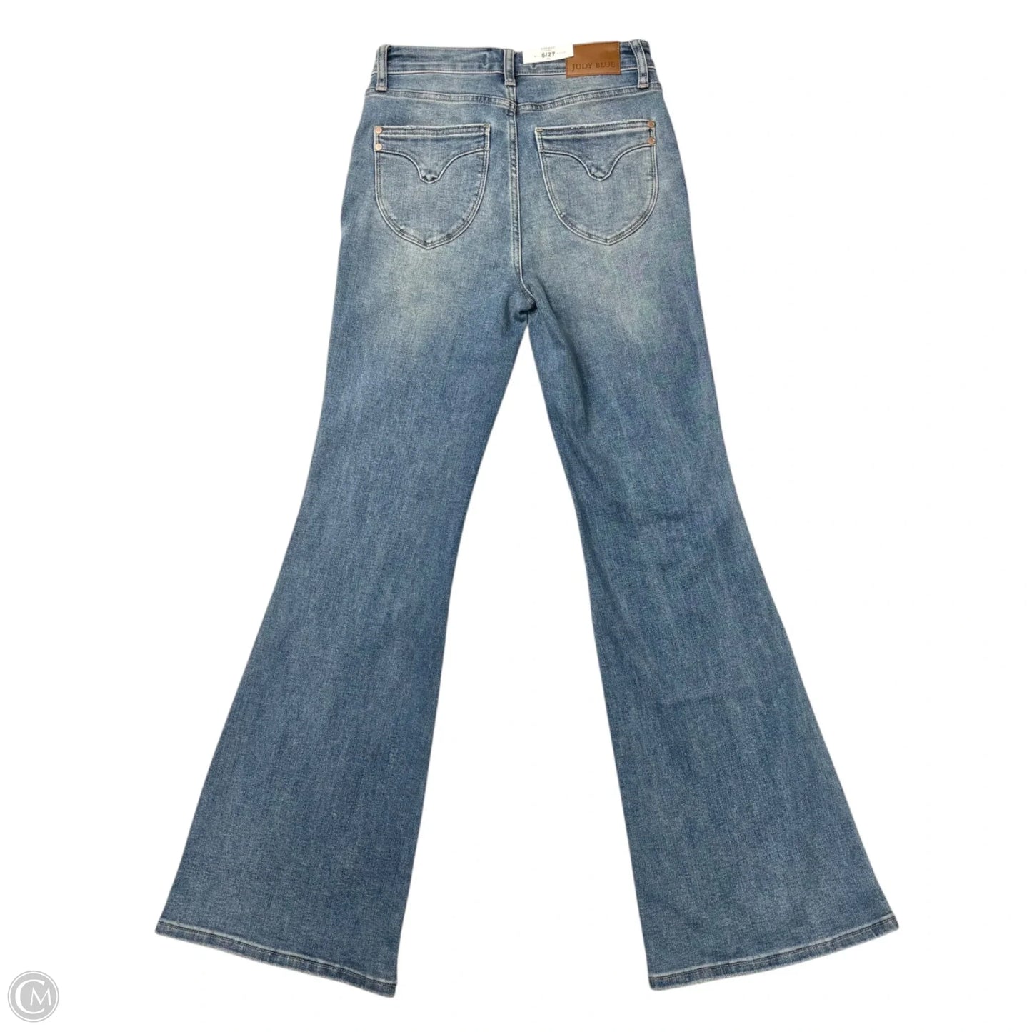 Jeans Flared By Judy Blue In Blue Denim, Size: 4