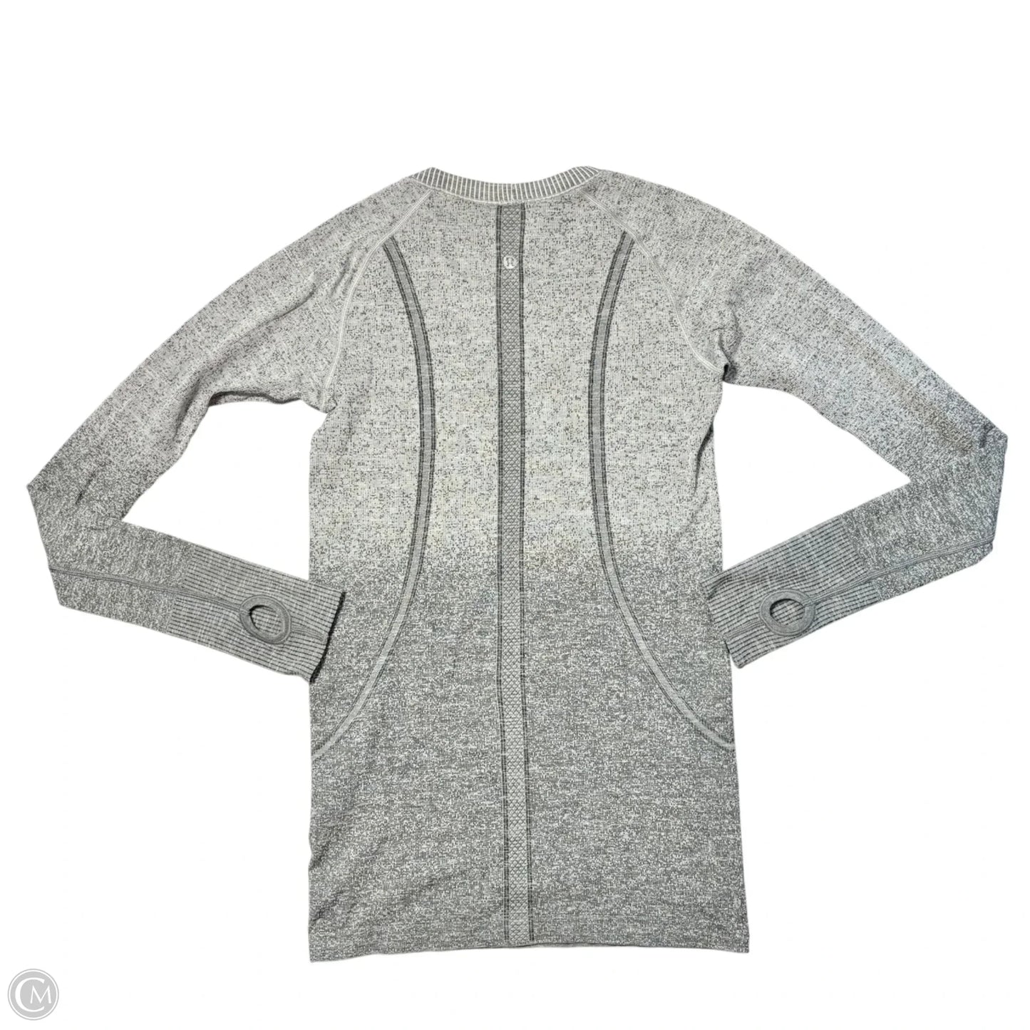 Athletic Top Long Sleeve Crewneck By Lululemon In Grey, Size: S