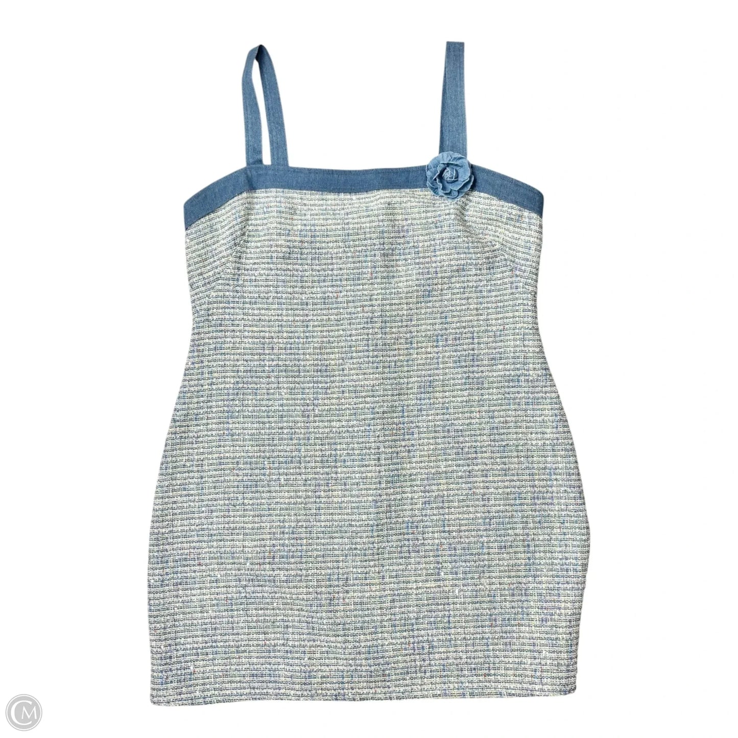 Dress Casual Short By City Studio In Blue, Size: 1x