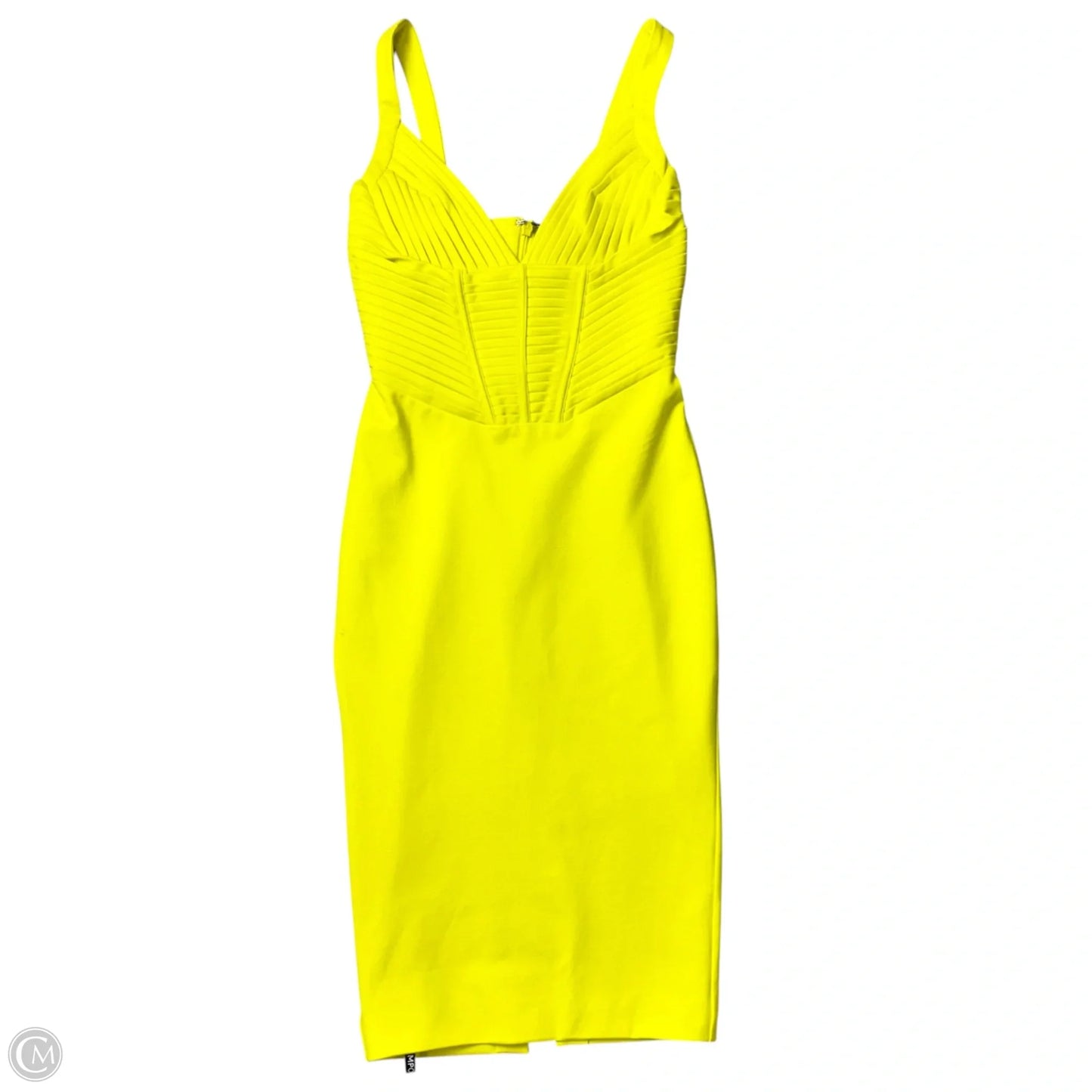 Dress Party Midi By Lavish Alice In Chartreuse, Size: S