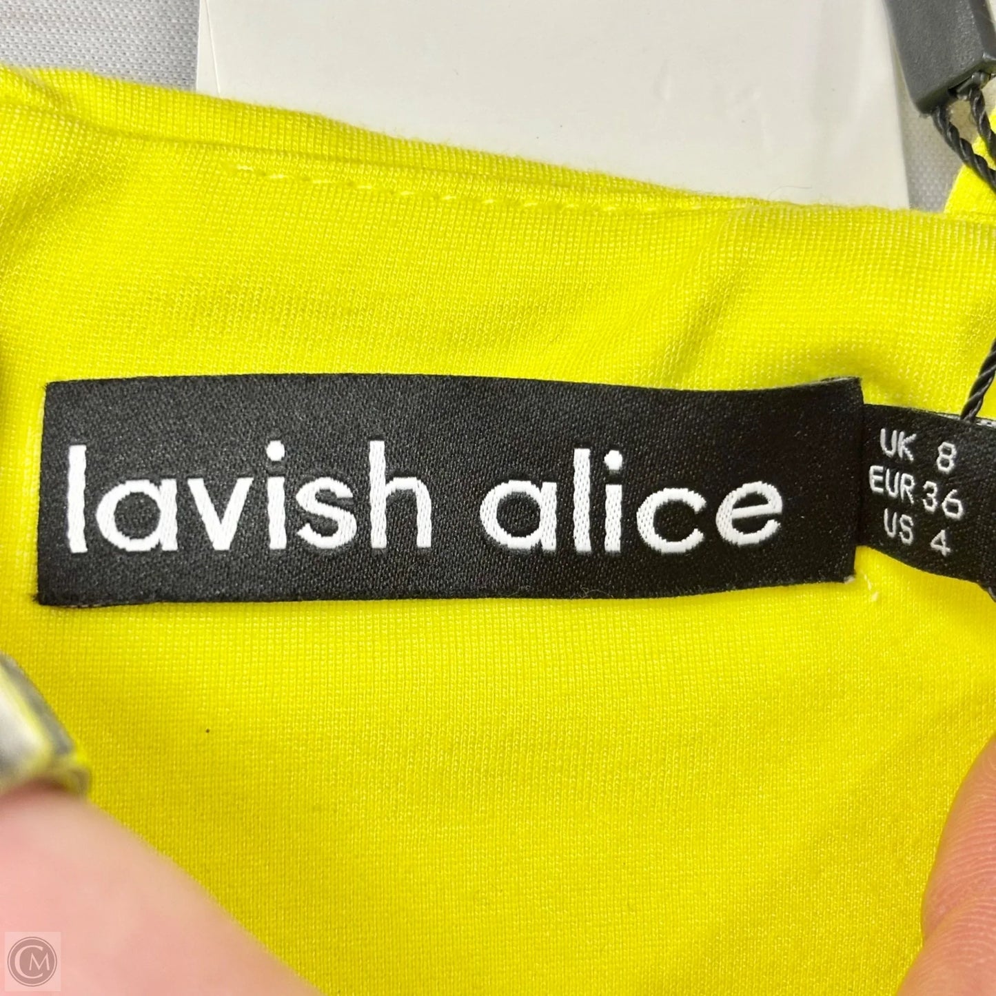 Dress Party Midi By Lavish Alice In Chartreuse, Size: S