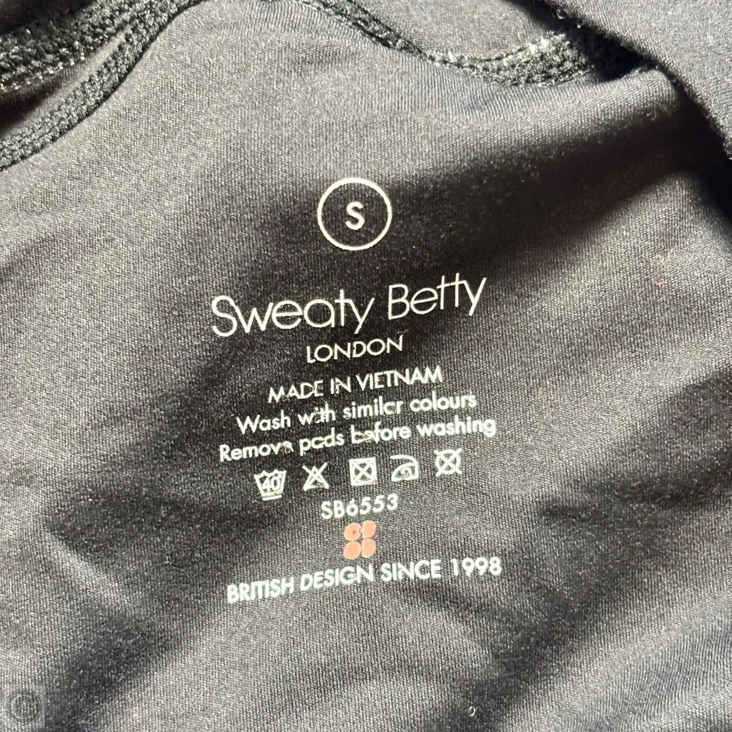 Athletic Tank Top By Sweaty Betty In Black, Size: S