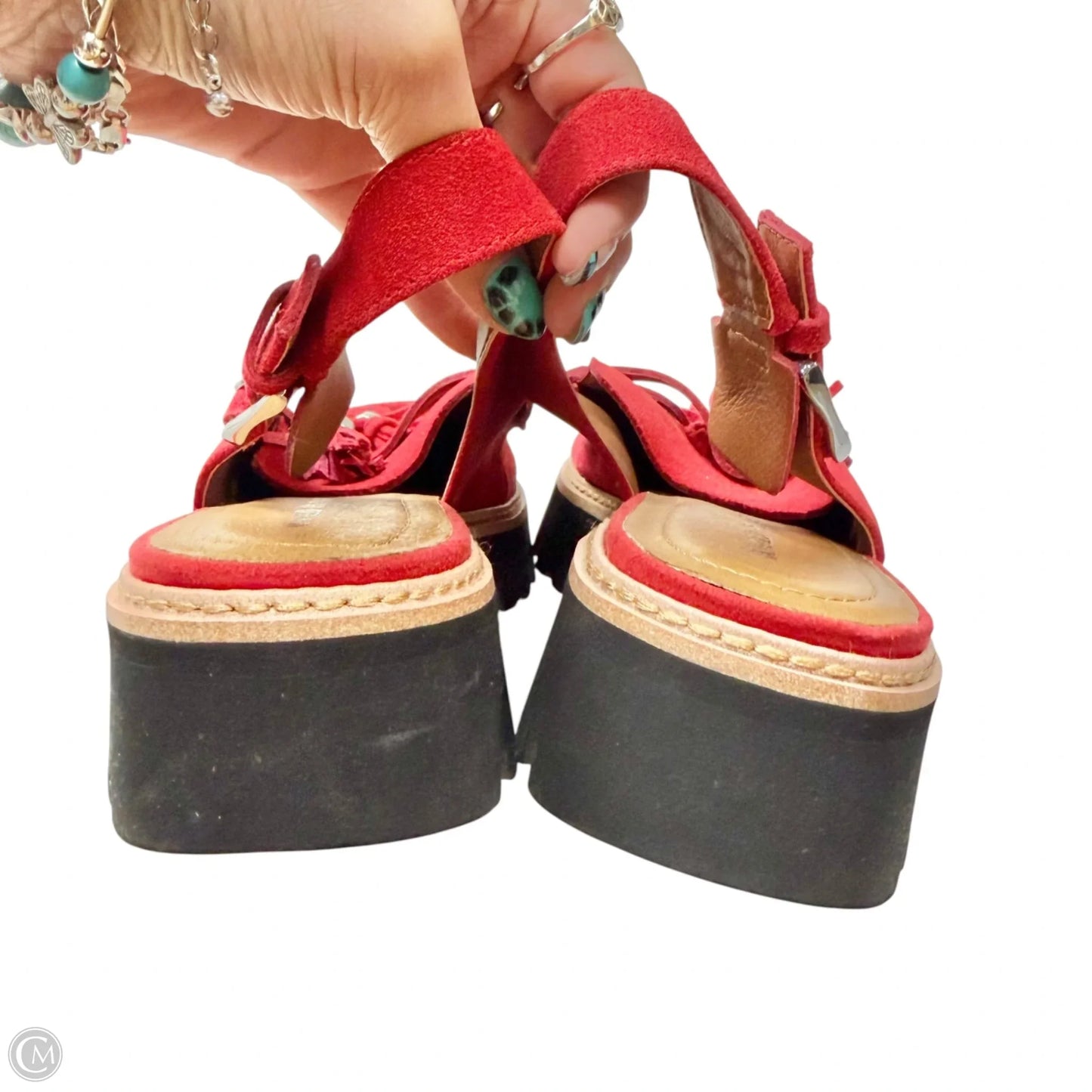 Shoes Flats By Donald Pliner In Red, Size: 8.5