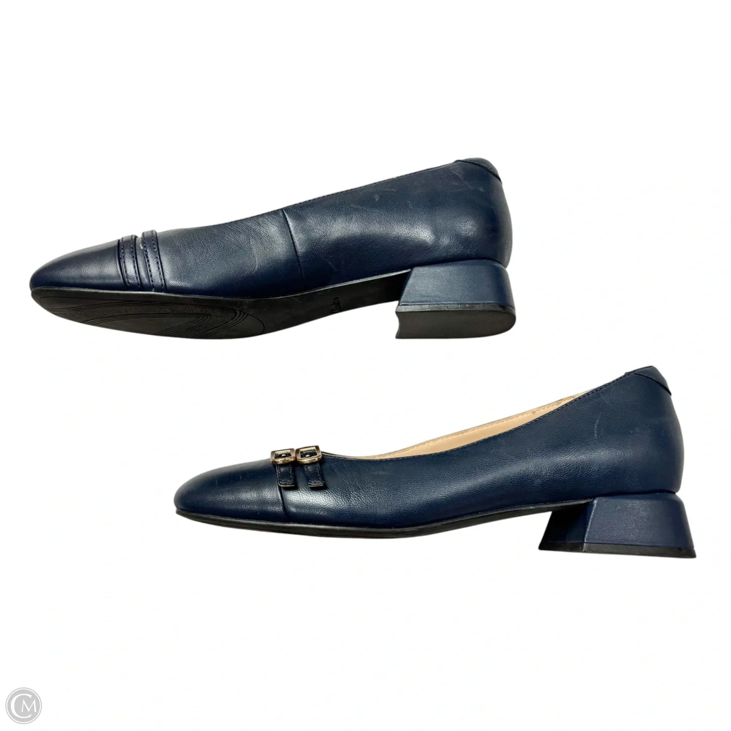 Shoes Heels Kitten By Clarks In Navy, Size: 8.5