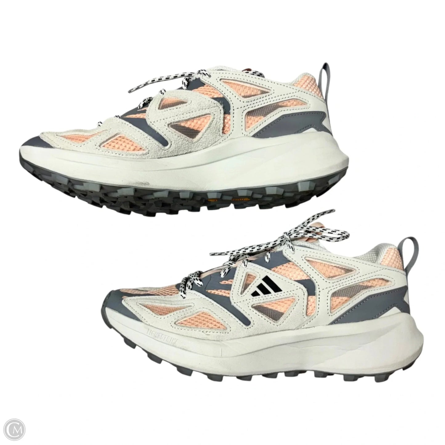 Shoes Athletic By Adidas In Grey & Orange, Size: 9.5