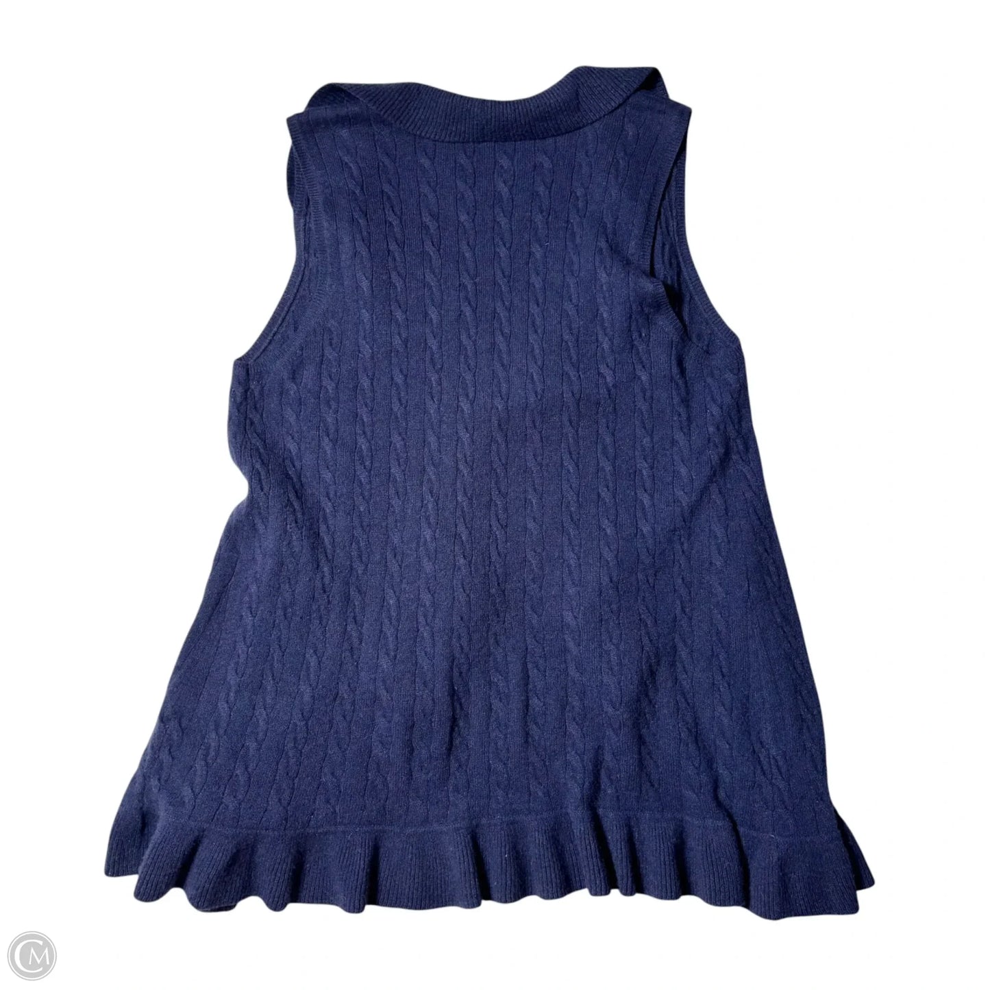 Sweater Cardigan Designer By Lilly Pulitzer In Navy, Size: Xl
