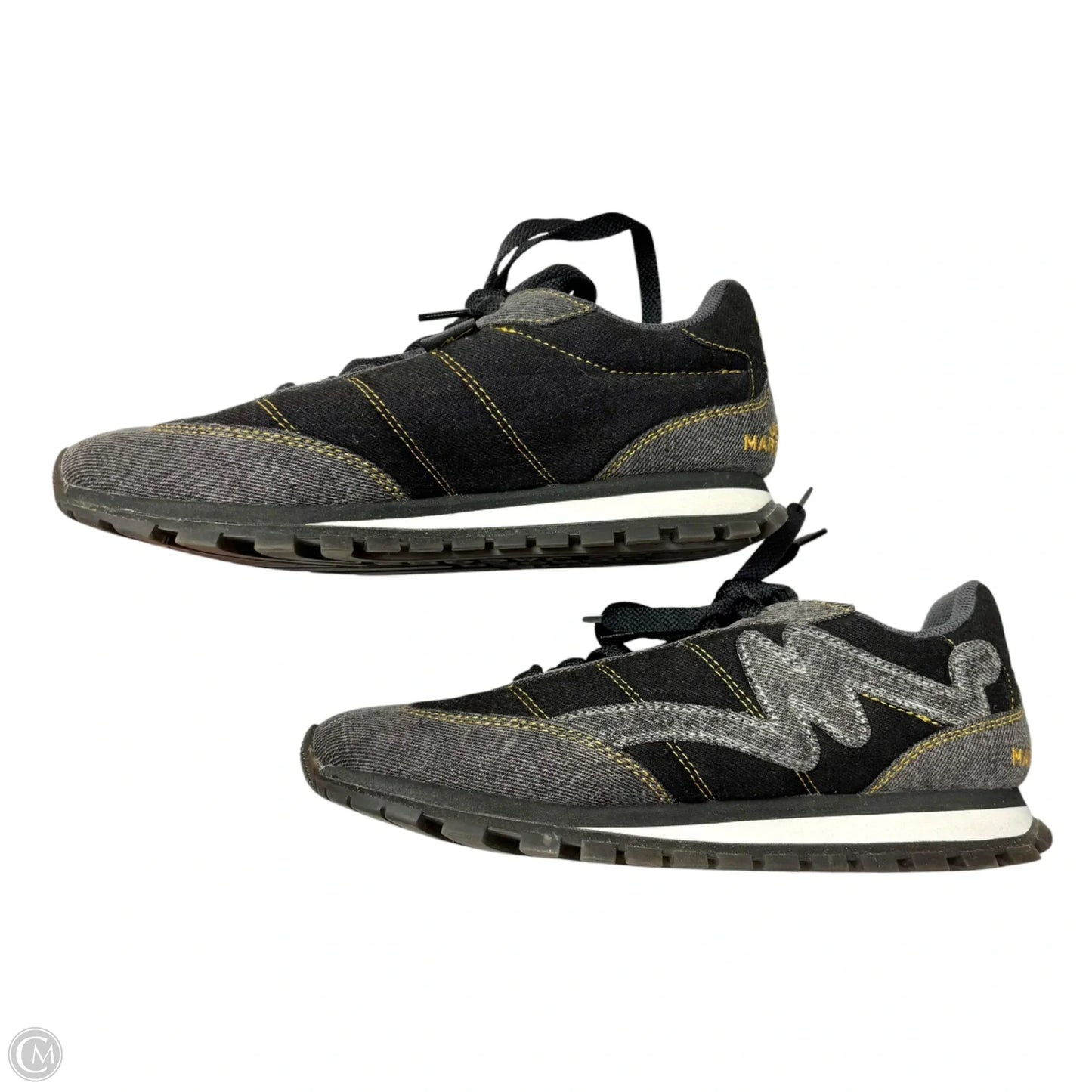 Shoes Luxury Designer By Marc Jacobs In Black & Grey, Size: 9