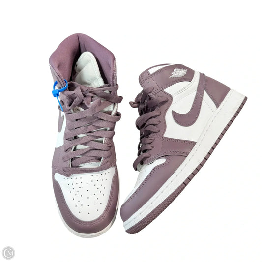 Shoes Luxury Designer By Jordan In Purple & White, Size: 9