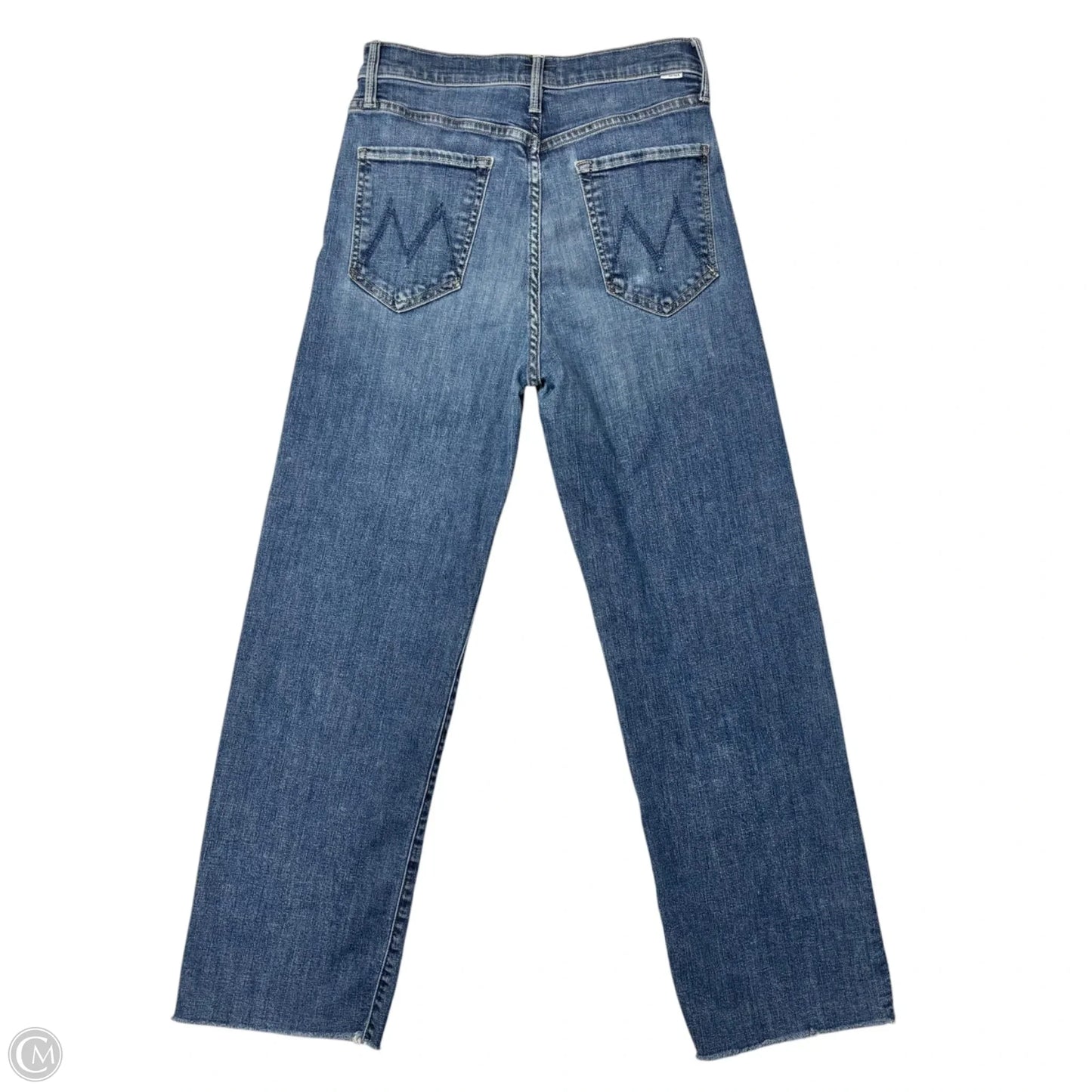 Jeans Straight By Mother In Blue Denim, Size: 8