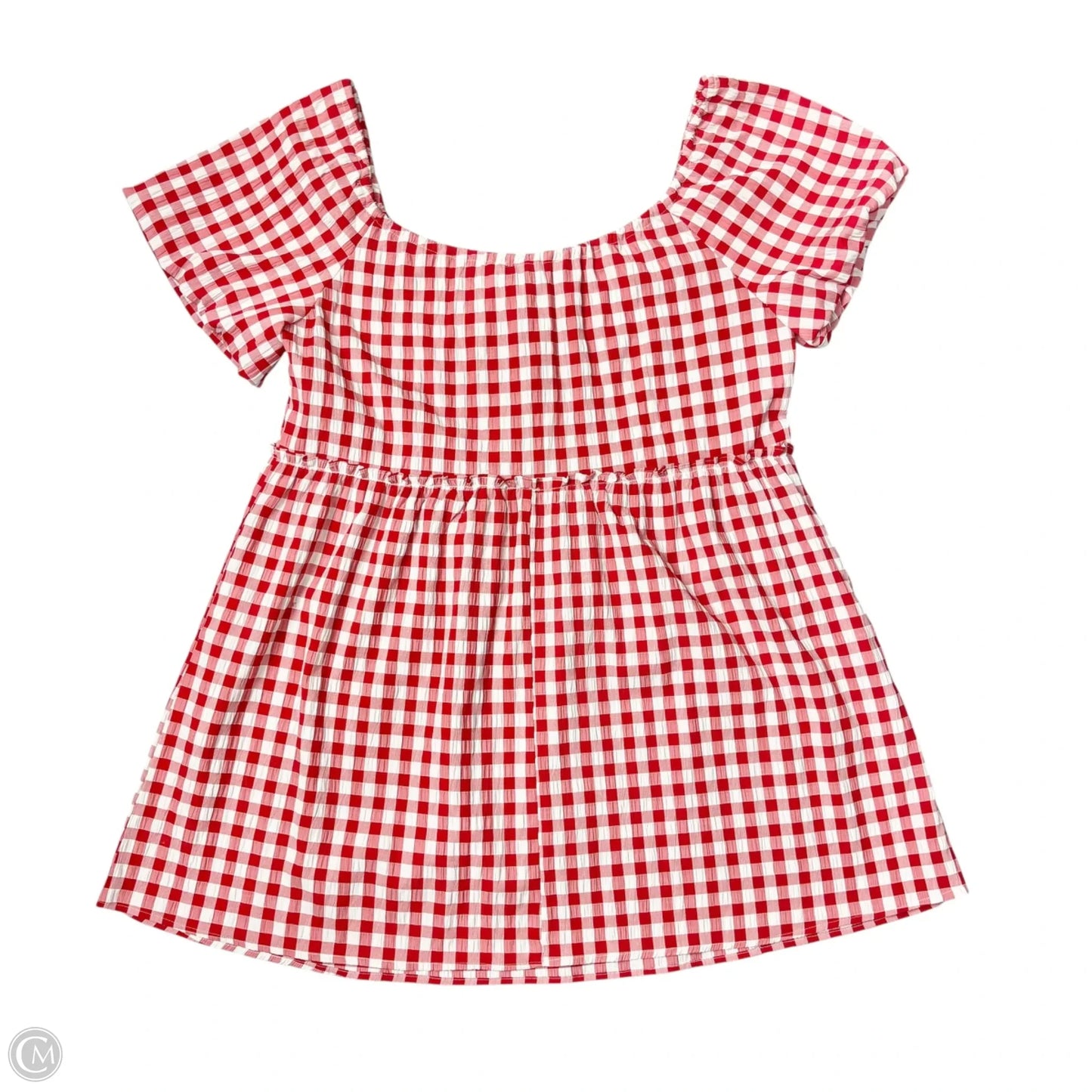 Dress Casual Short By Petal & Pup In Red & White, Size: S