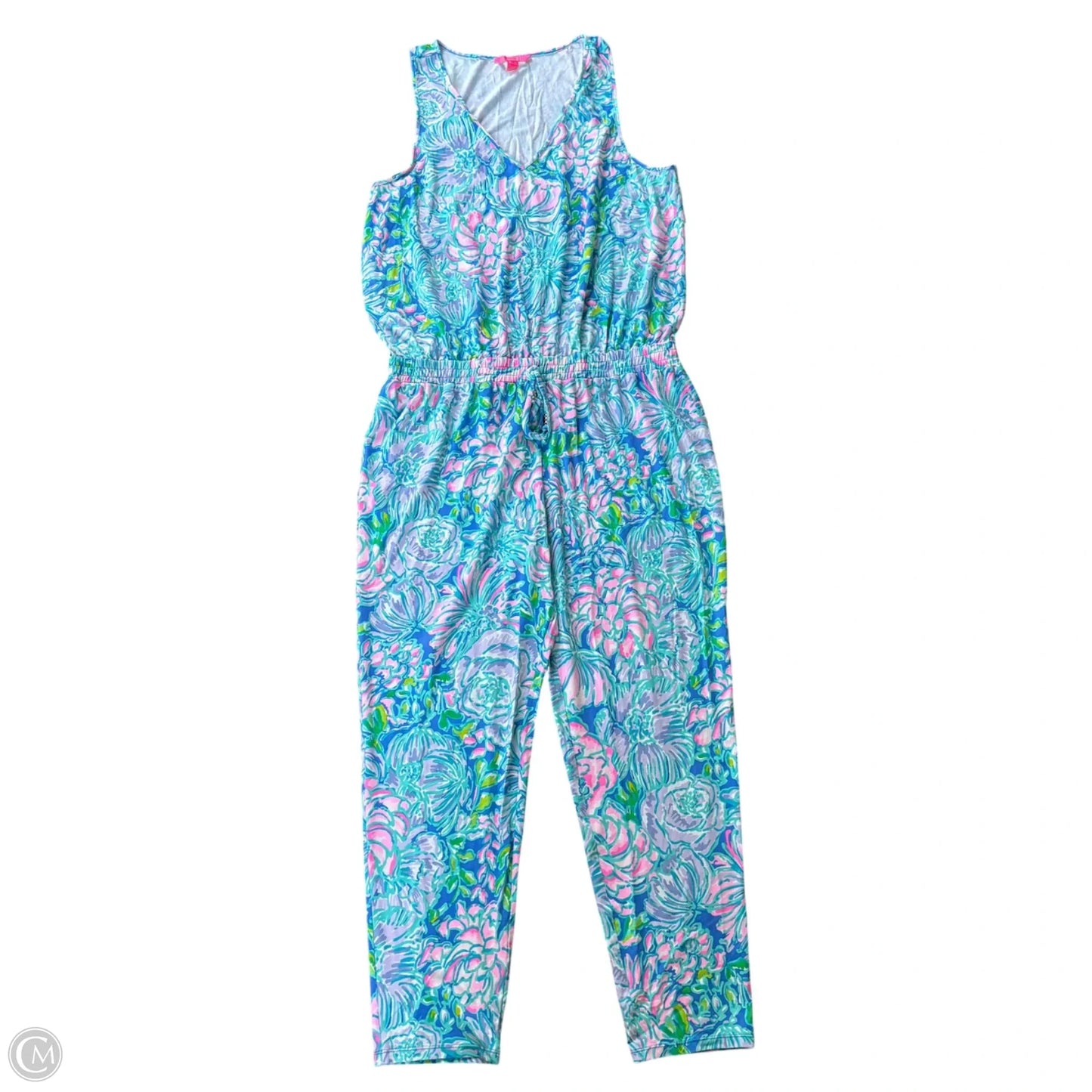 Jumpsuit Designer By Lilly Pulitzer In Floral Print, Size: Xl