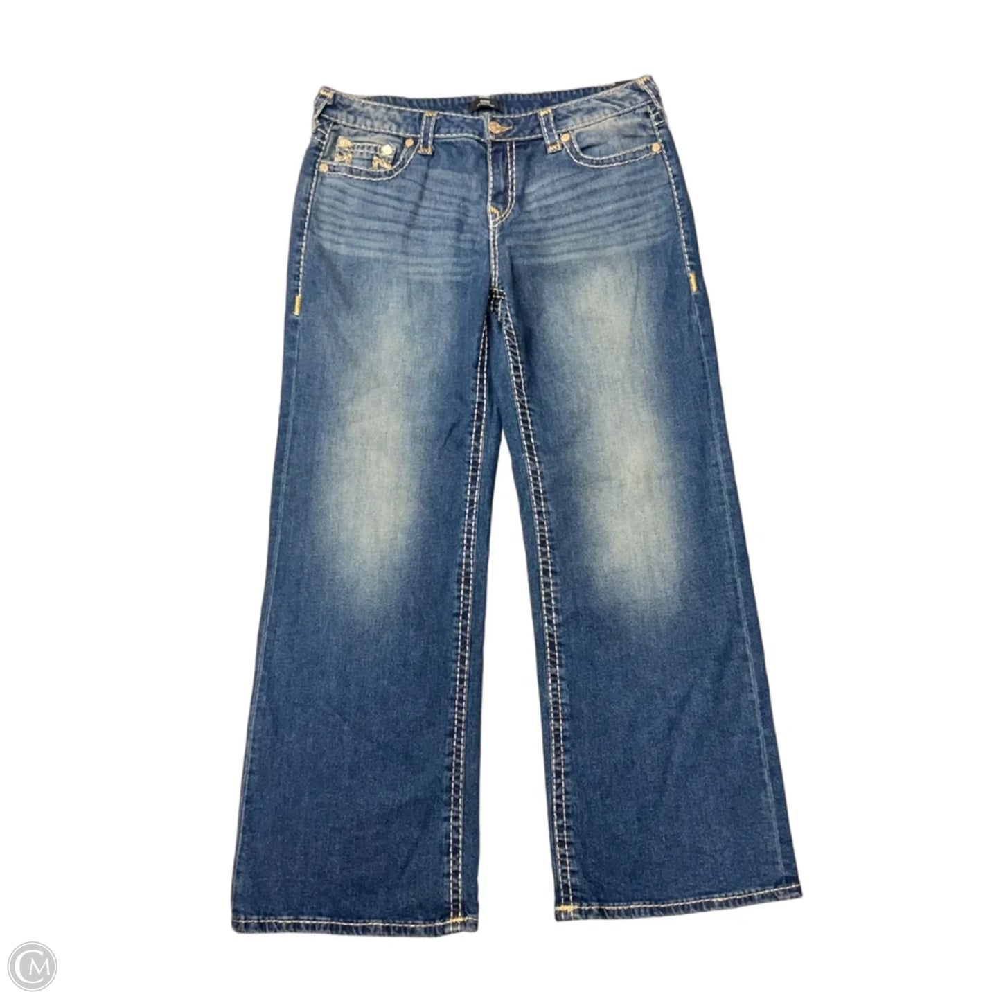 Jeans Boyfriend By True Religion In Blue Denim, Size: 14