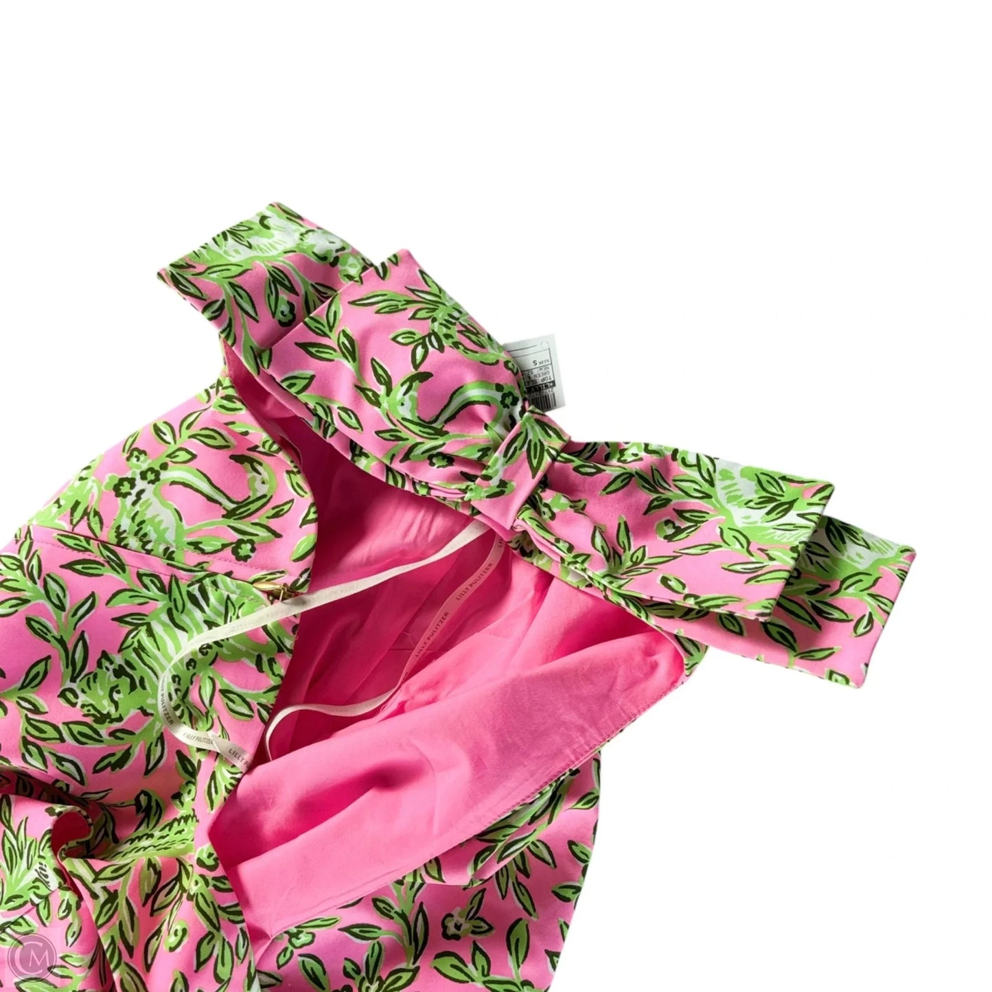 Top Sleeveless Designer By Lilly Pulitzer In Green & Pink, Size: S
