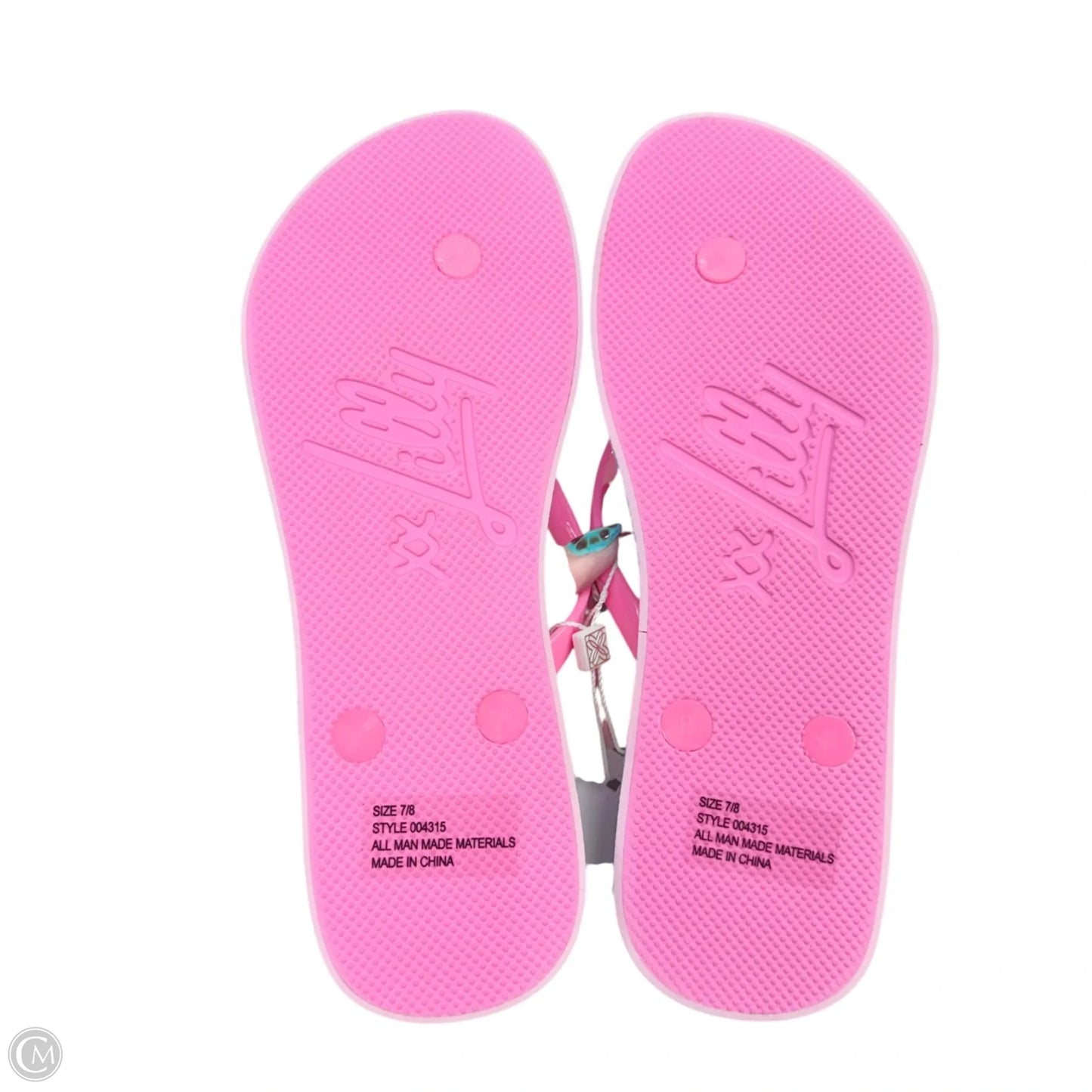Sandals Designer By Lilly Pulitzer In Floral Print, Size: 7.5
