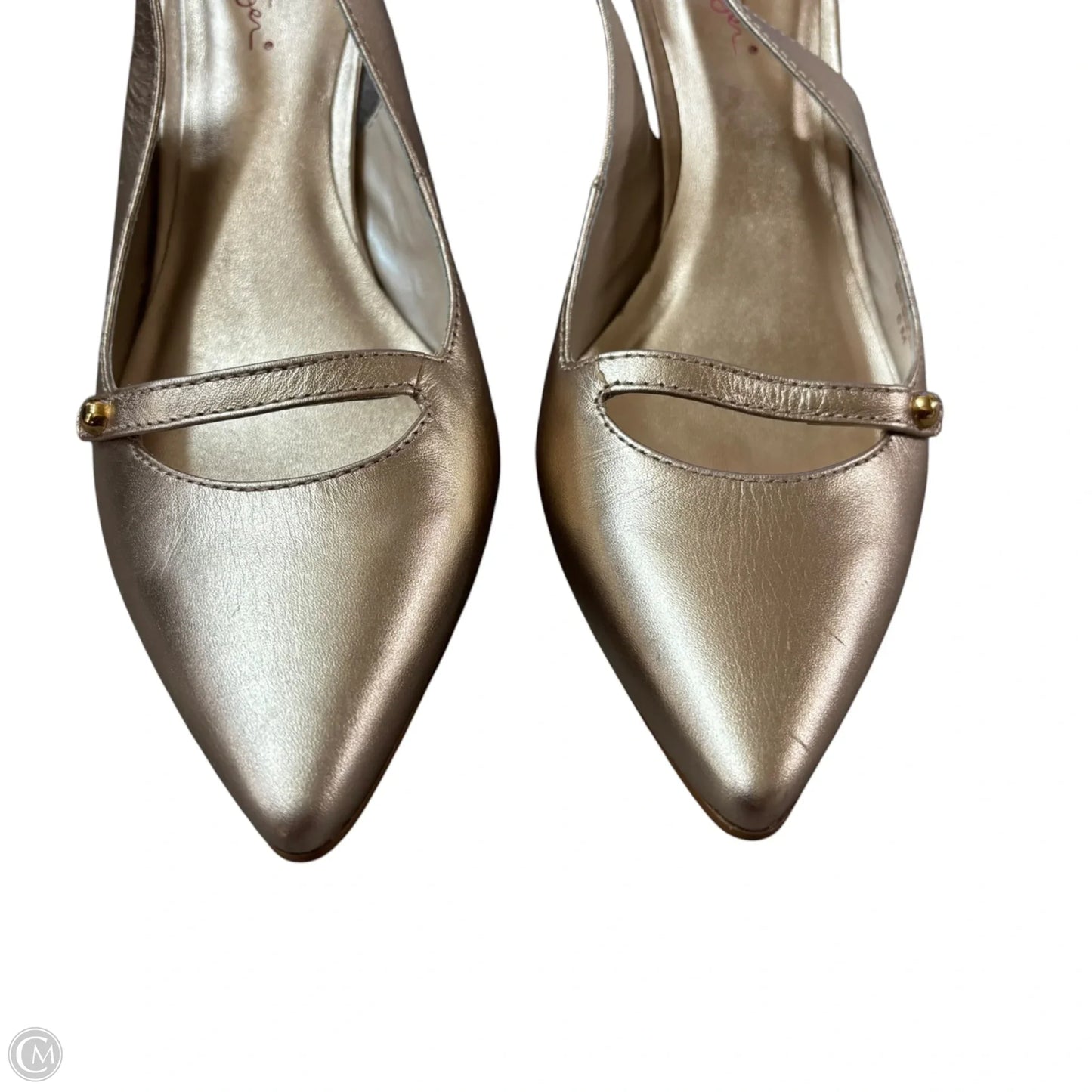 Shoes Designer By Lilly Pulitzer In Gold, Size: 6