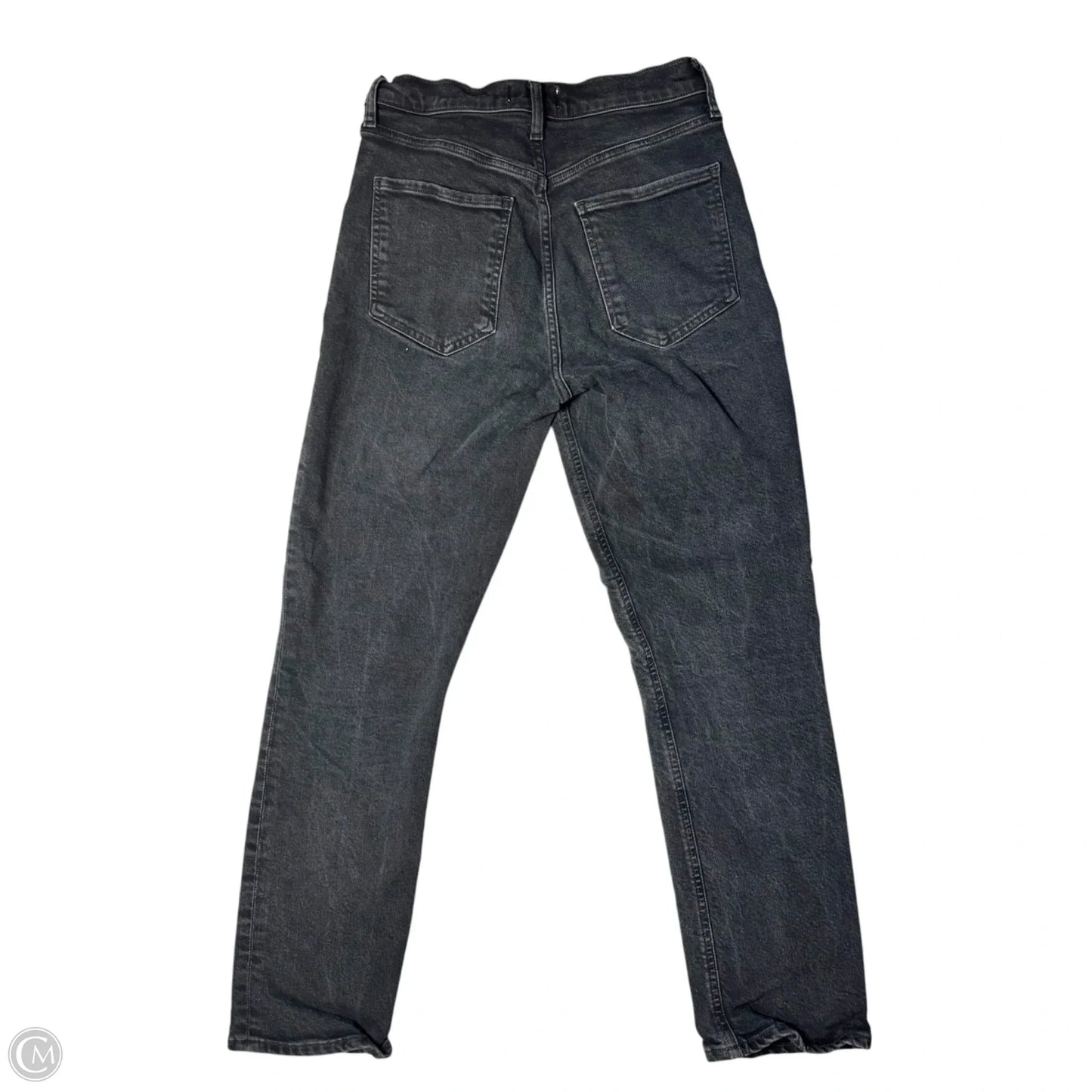 Jeans Straight By Agolde In Black Denim, Size: 4