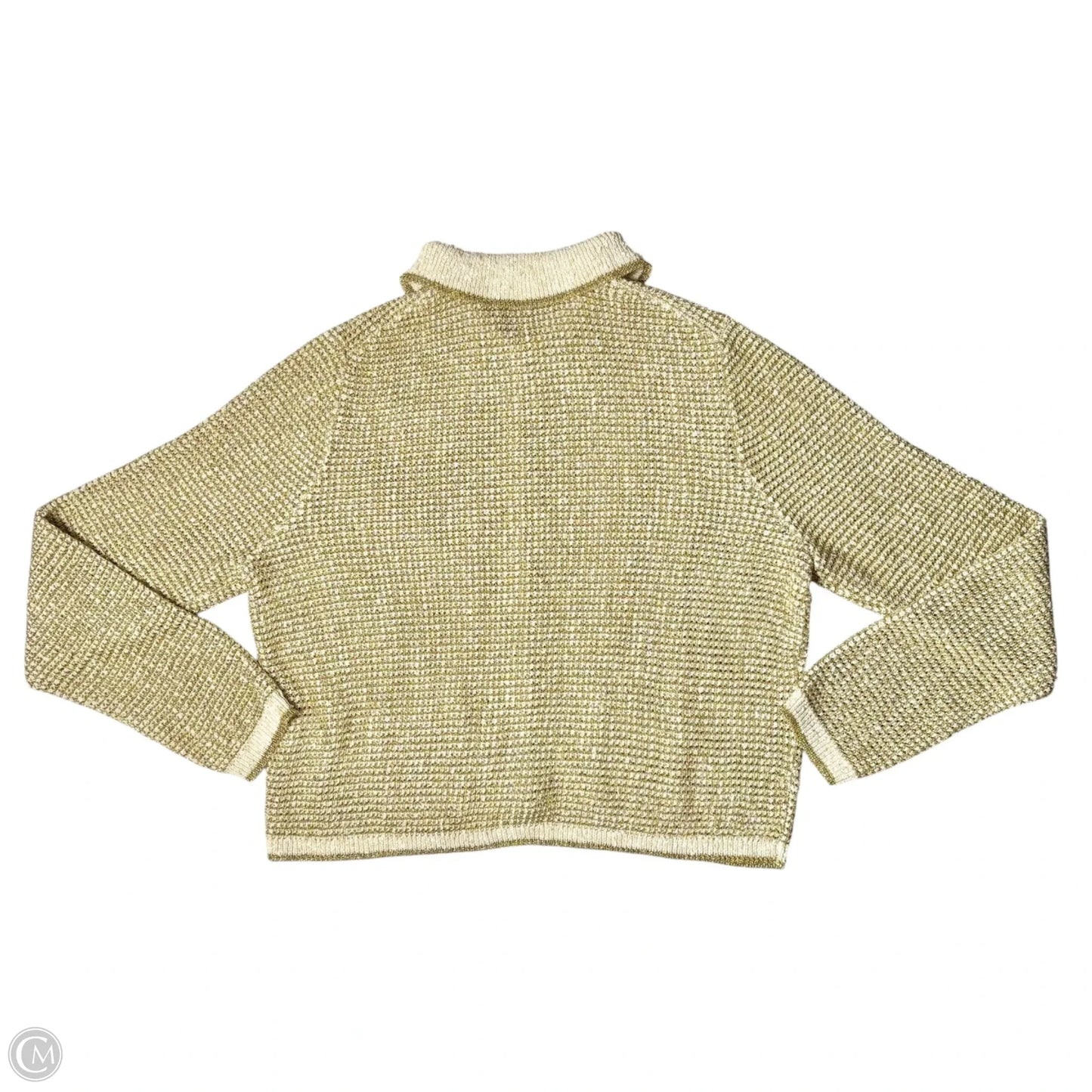 Sweater Cardigan By J. Crew In Gold, Size: Xl