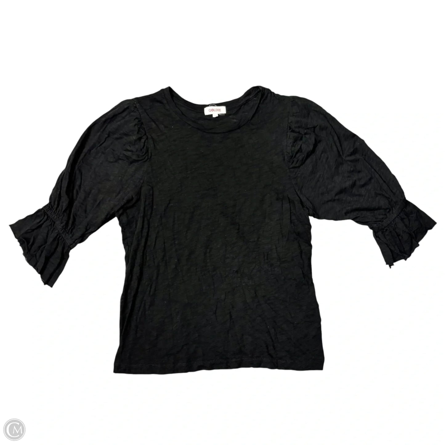 Top 3/4 Sleeve By Goldie In Black, Size: S