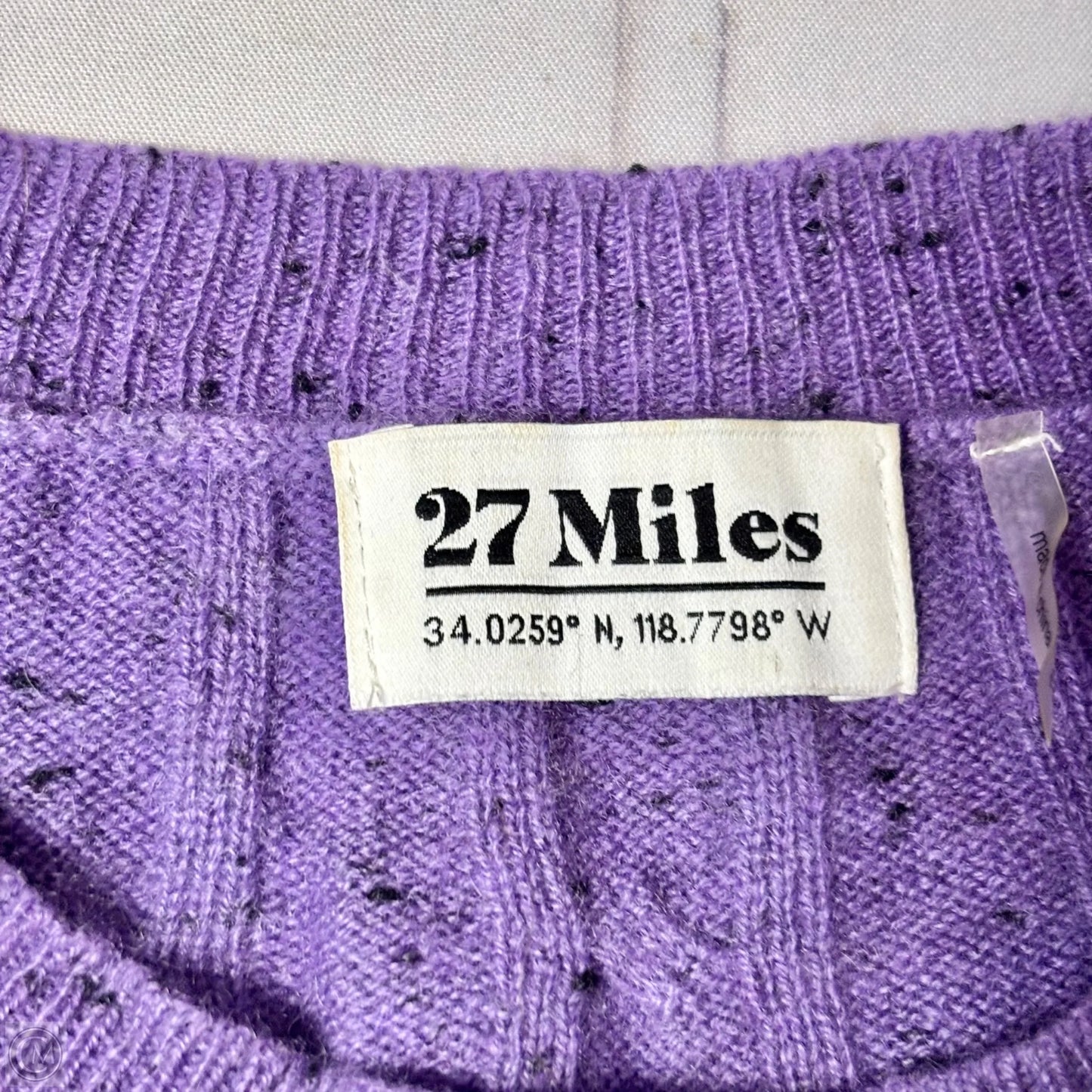 Sweater Cashmere By 27 Miles In Blue & Purple, Size: S