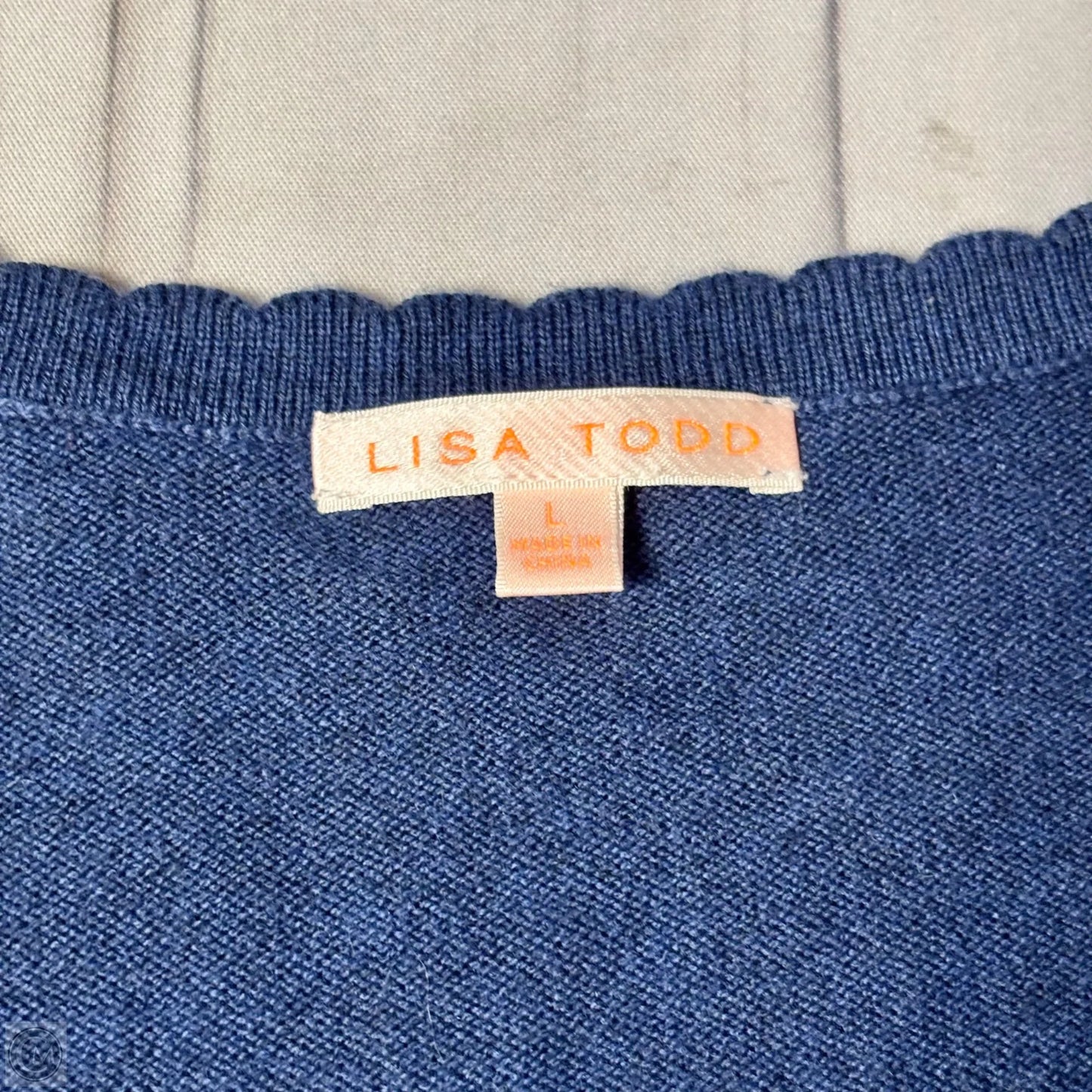 Cardigan By Lisa Todd In Navy, Size: L