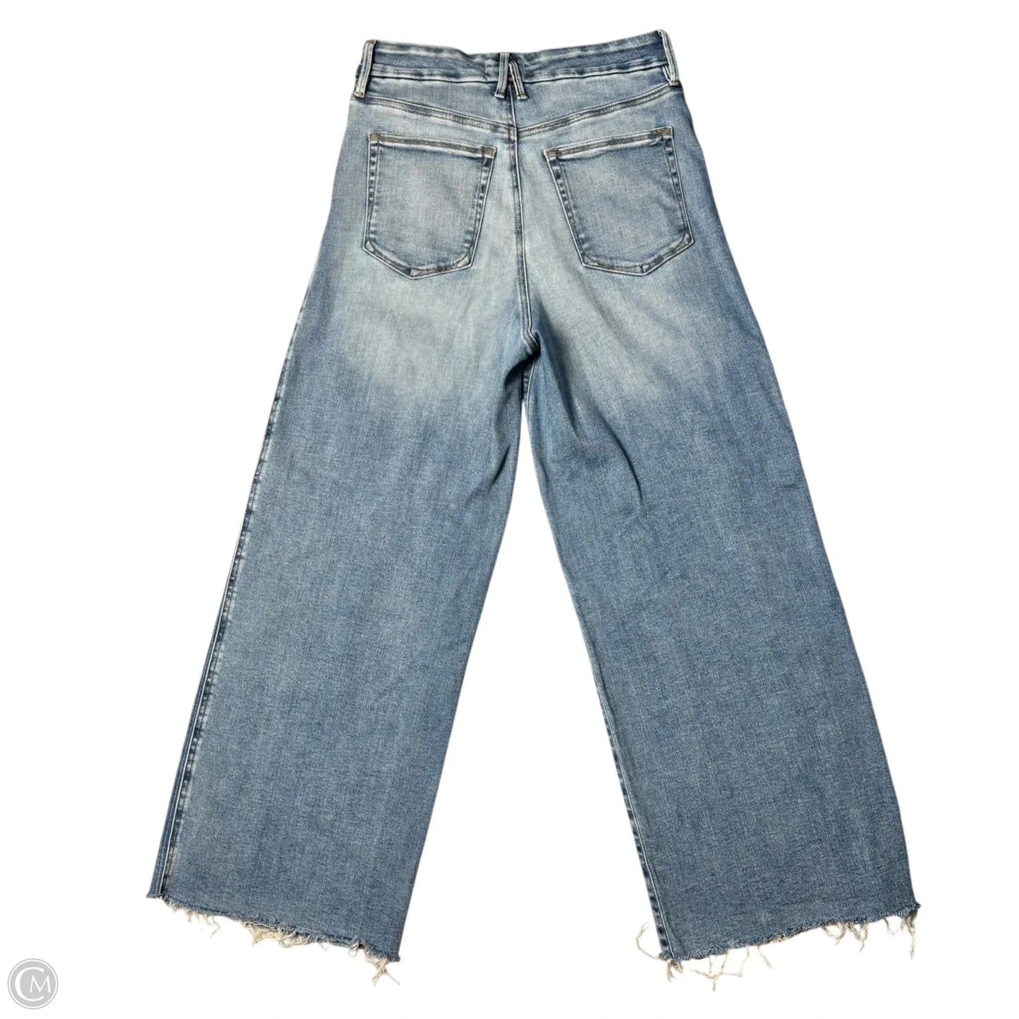 Jeans Wide Leg By Good American In Blue Denim, Size: 8