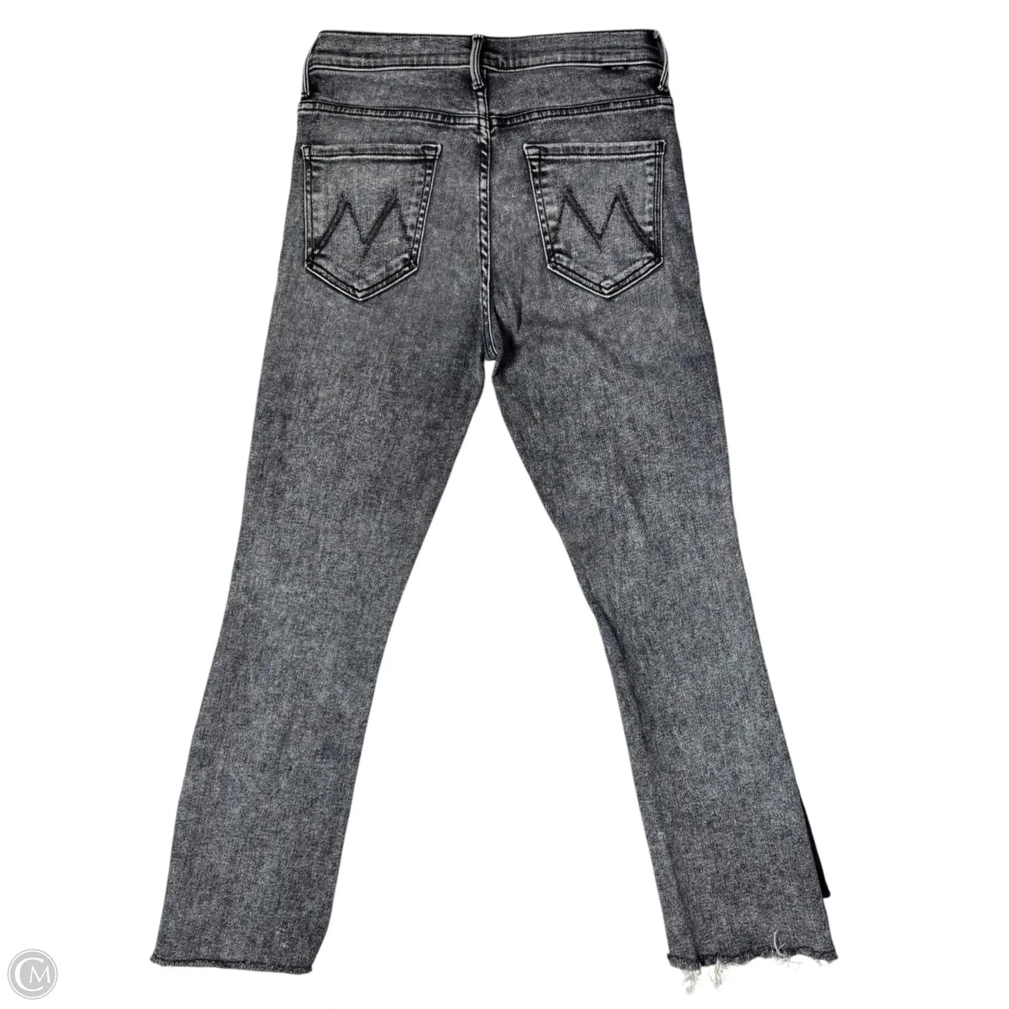 Jeans Straight By Mother In Grey Denim, Size: 6