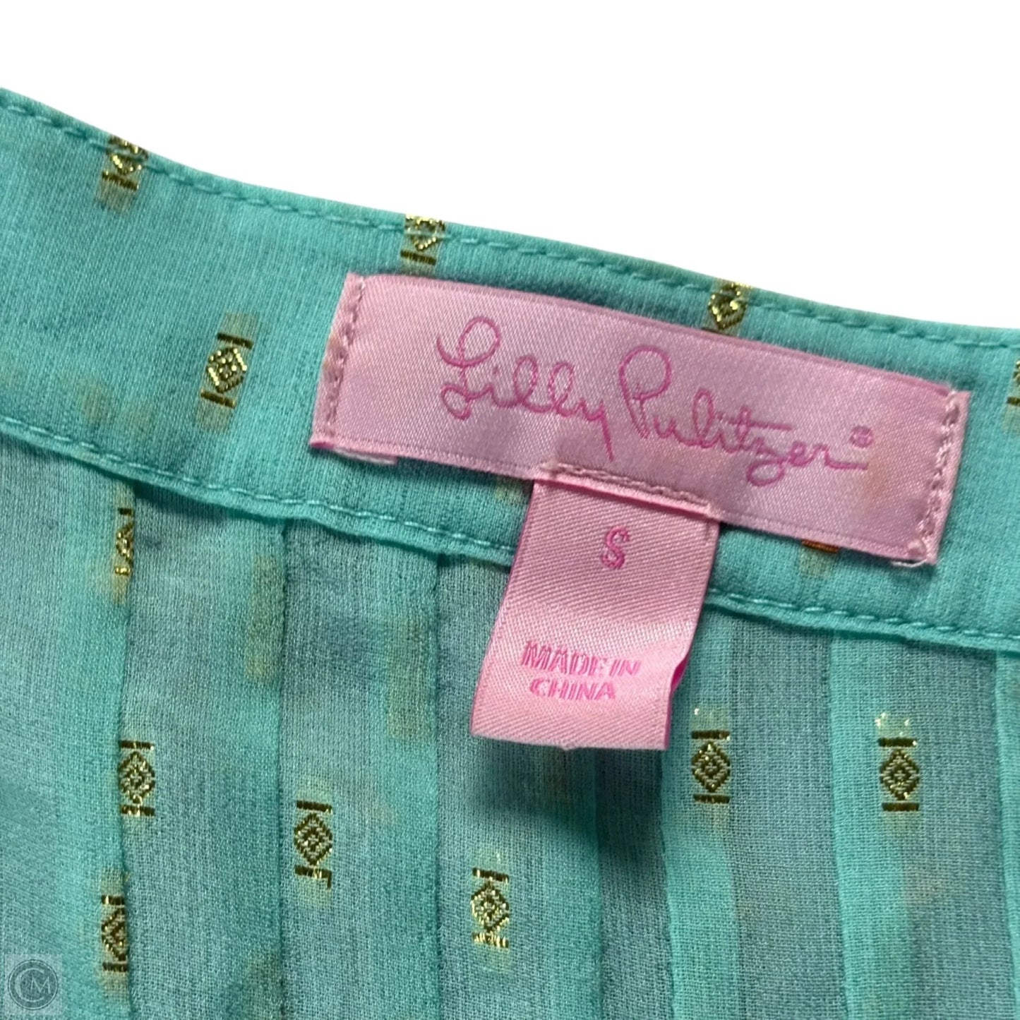 Top Long Sleeve Designer By Lilly Pulitzer In Blue, Size: S