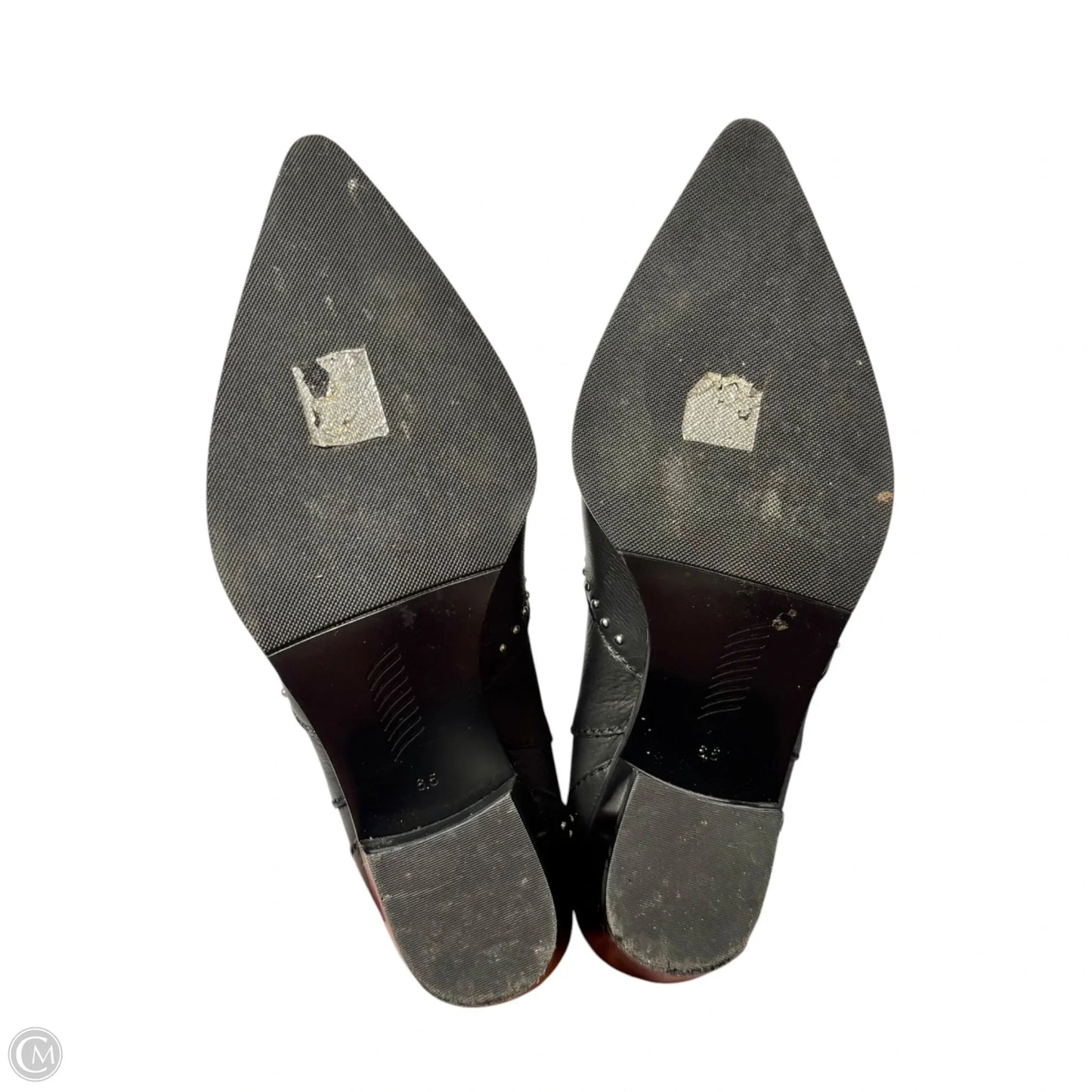 Boots Leather By Paige In Black, Size: 6.5