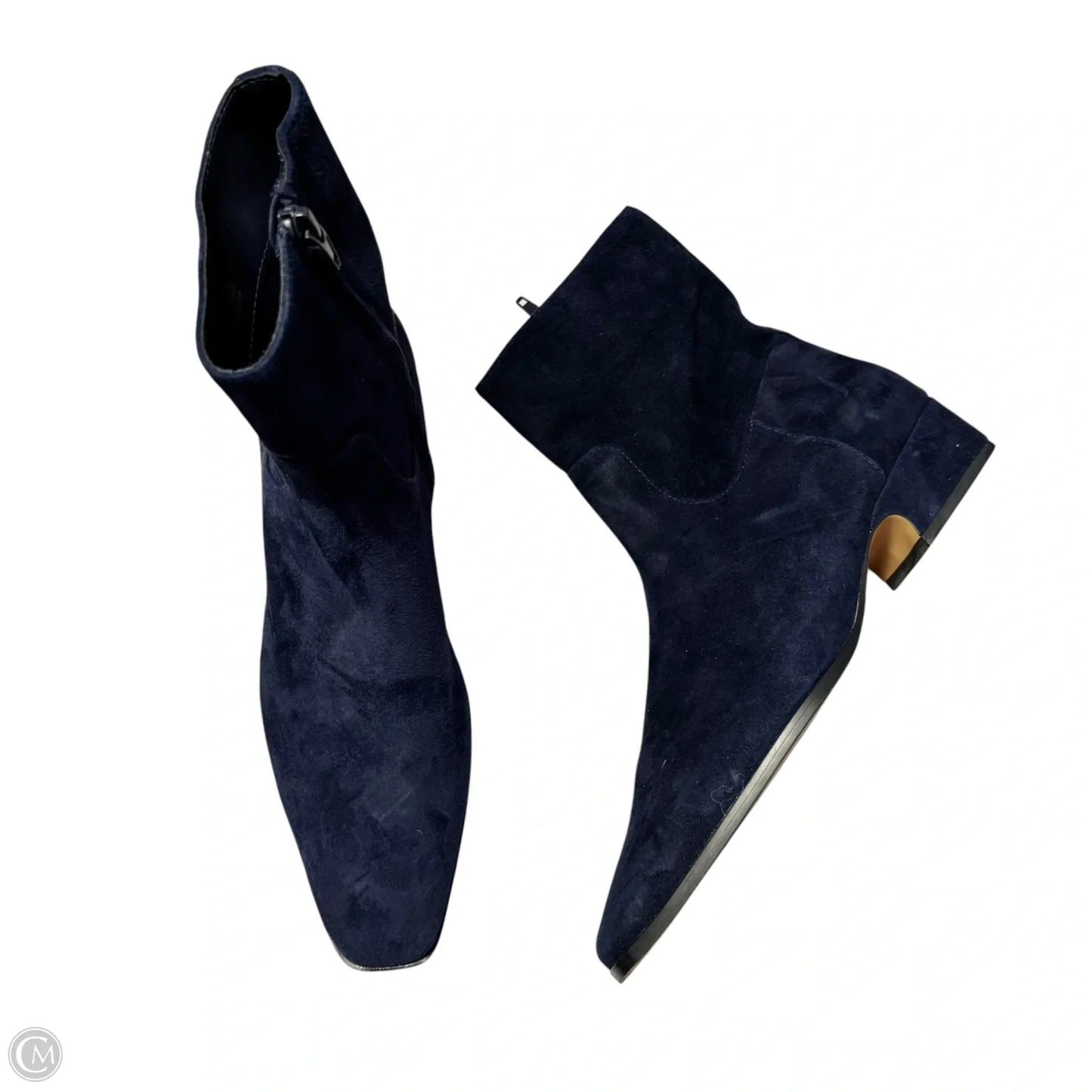 Boots Leather By Steve Madden In Navy, Size: 6.5