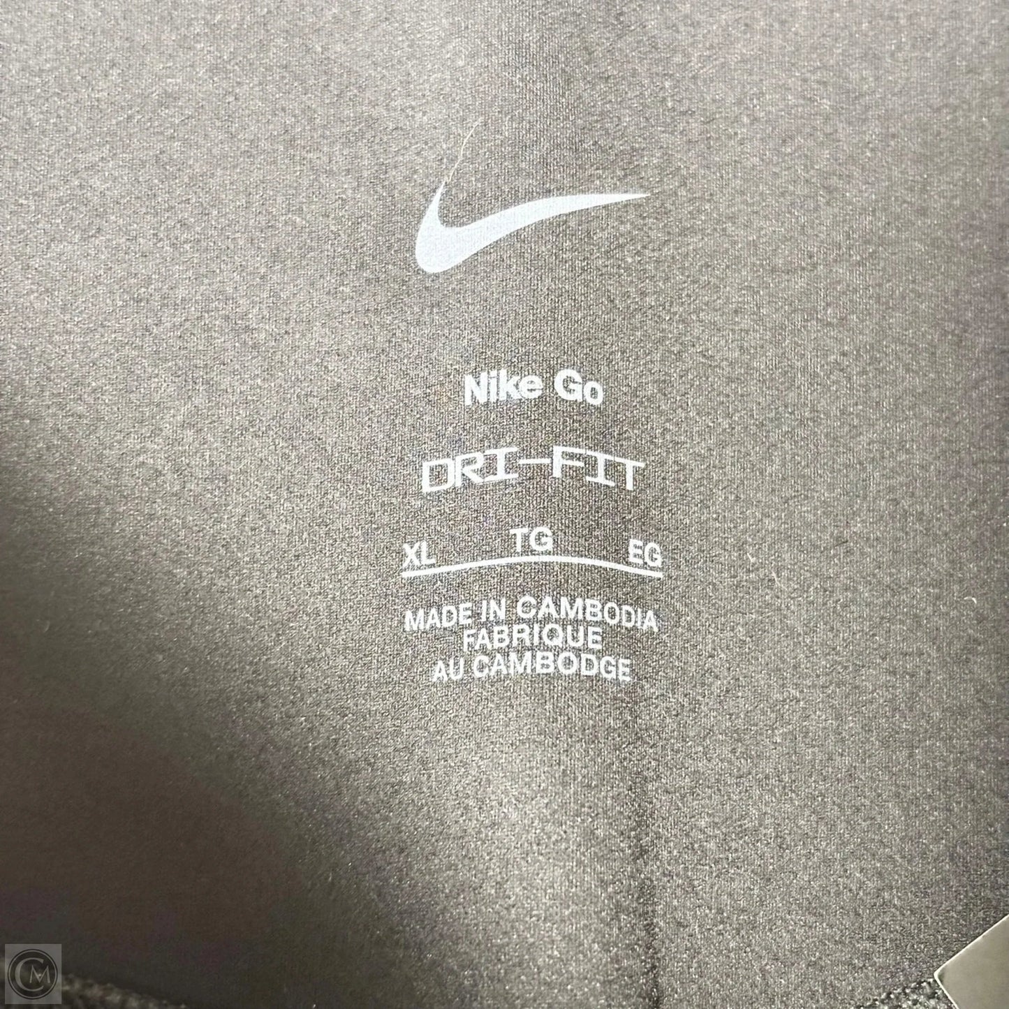 Athletic Leggings By Nike Apparel In Black, Size: Xl