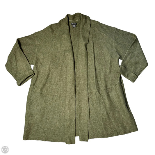 Sweater Cardigan By Jones New York In Green, Size: 2x