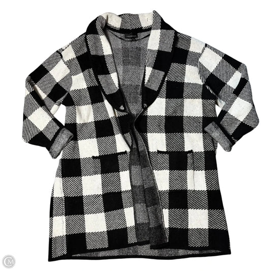 Sweater Cardigan By Lane Bryant In Plaid Pattern, Size: 4x