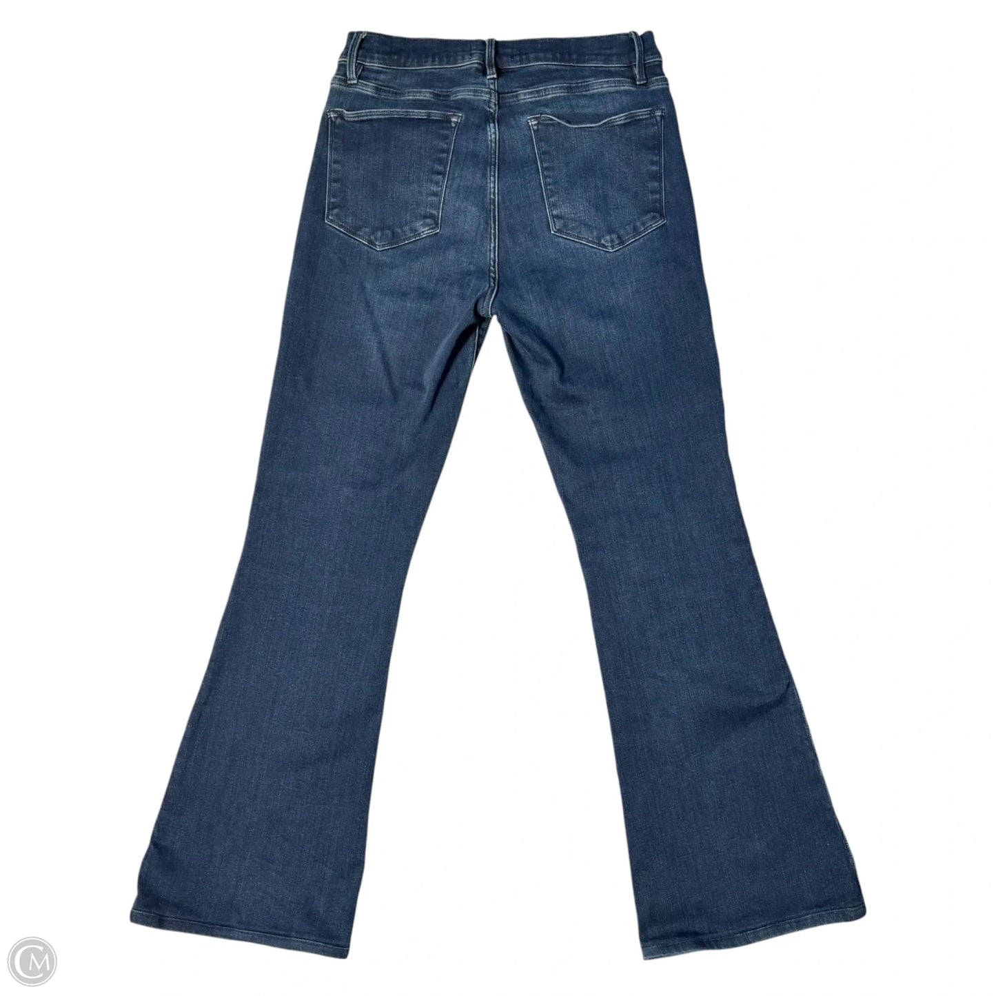 Jeans Flared By Frame In Blue Denim, Size: 10
