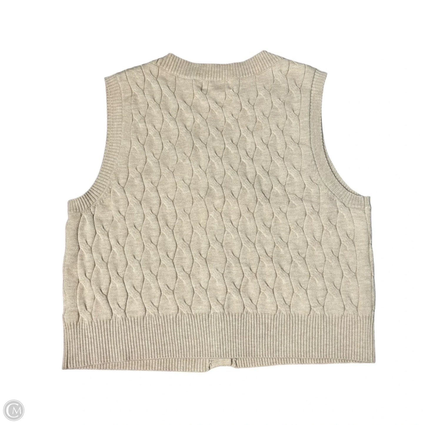 Vest Sweater By Marled In Tan, Size: M