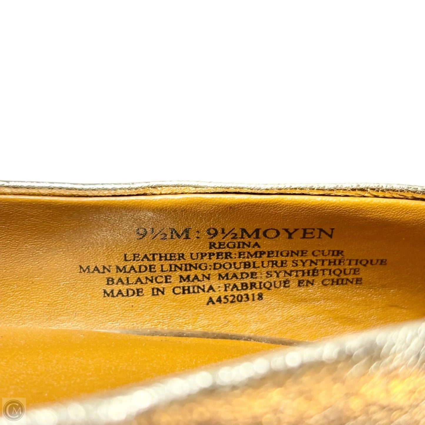 Shoes Heels Block By H For Halston In Gold, Size: 9.5