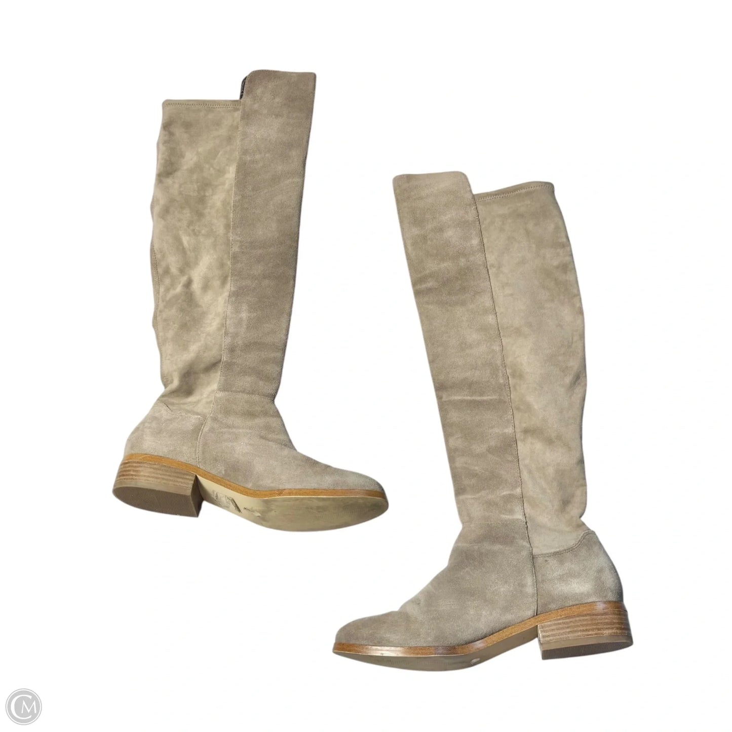 Boots Leather By Sole Society In Taupe, Size: 9