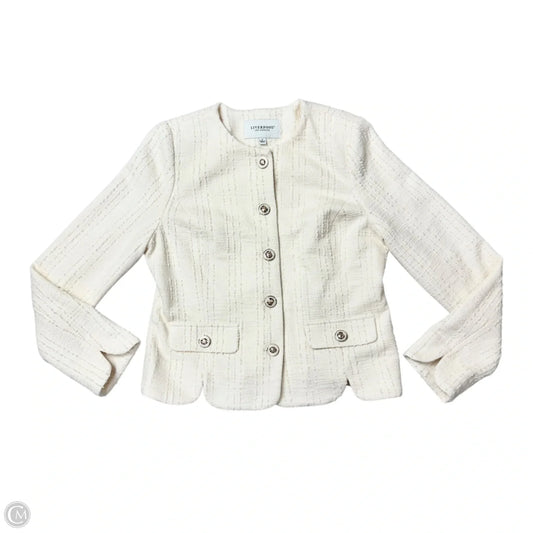 Blazer By Liverpool In Cream, Size: S