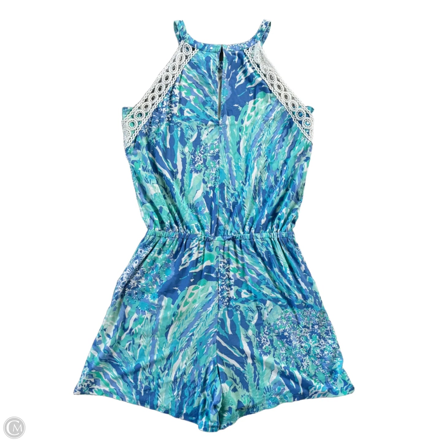 Romper Designer By Lilly Pulitzer In Blue, Size: S