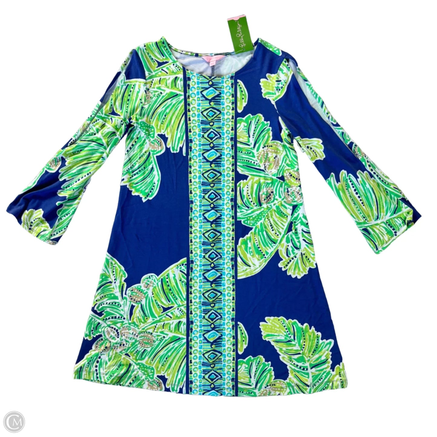 Dress Designer By Lilly Pulitzer In Blue & Green, Size: Xs