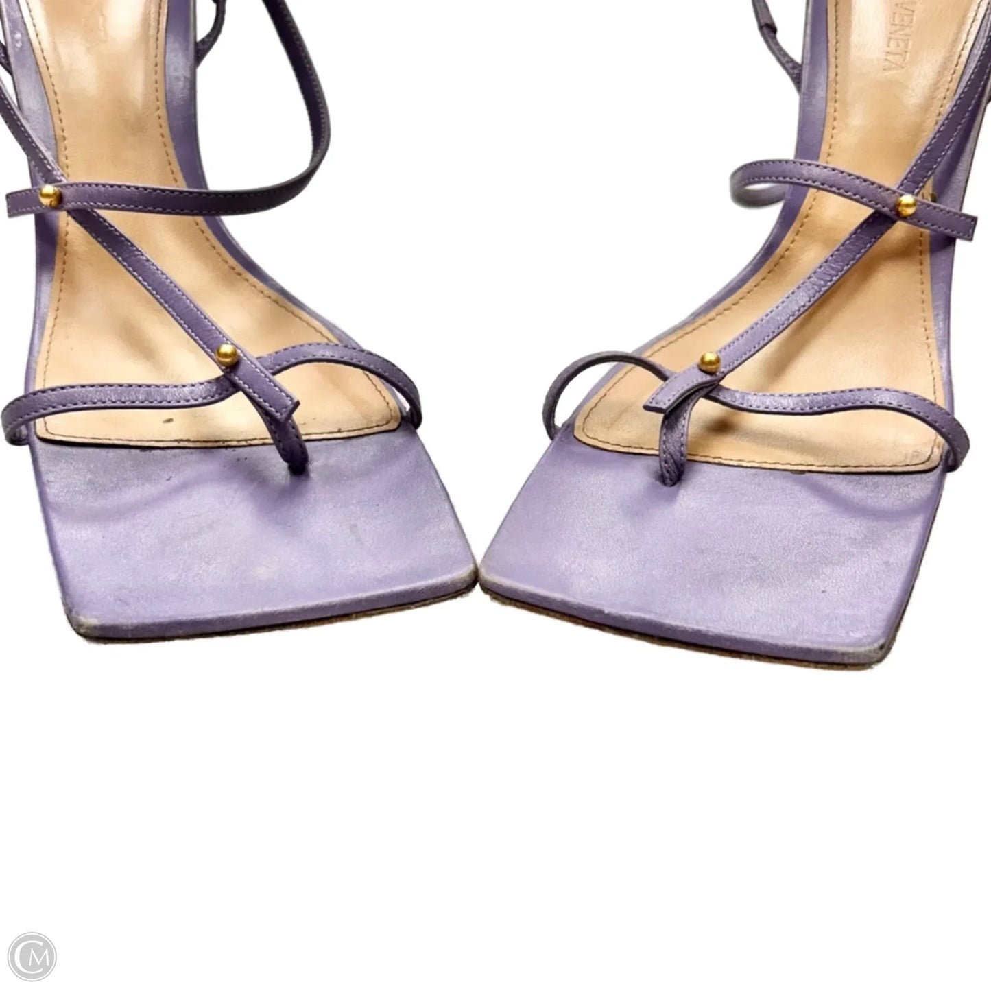 Sandals Designer By Bottega Veneta In Purple, Size: 7.5