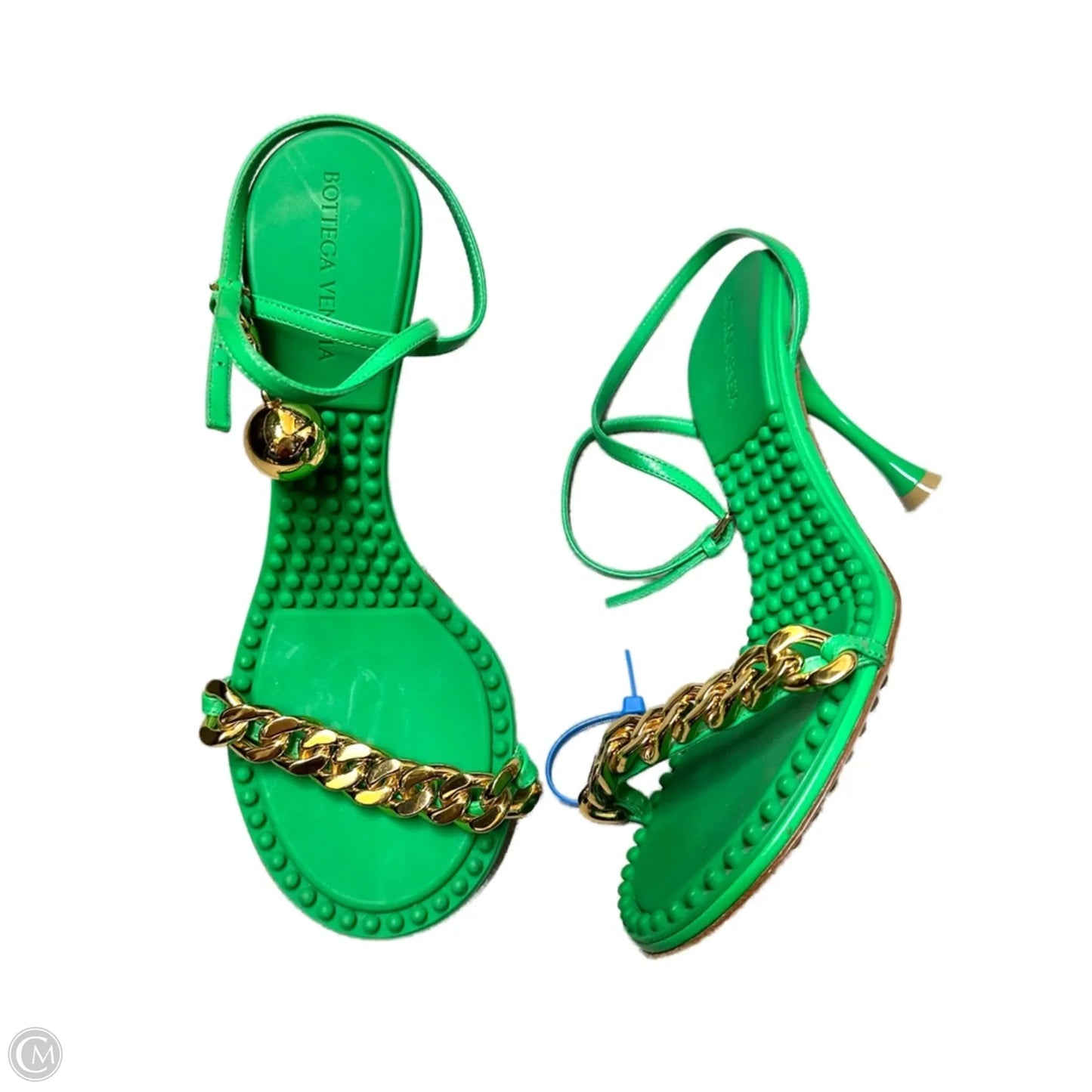 Shoes Luxury Designer By Bottega Veneta In Green, Size: 8.5