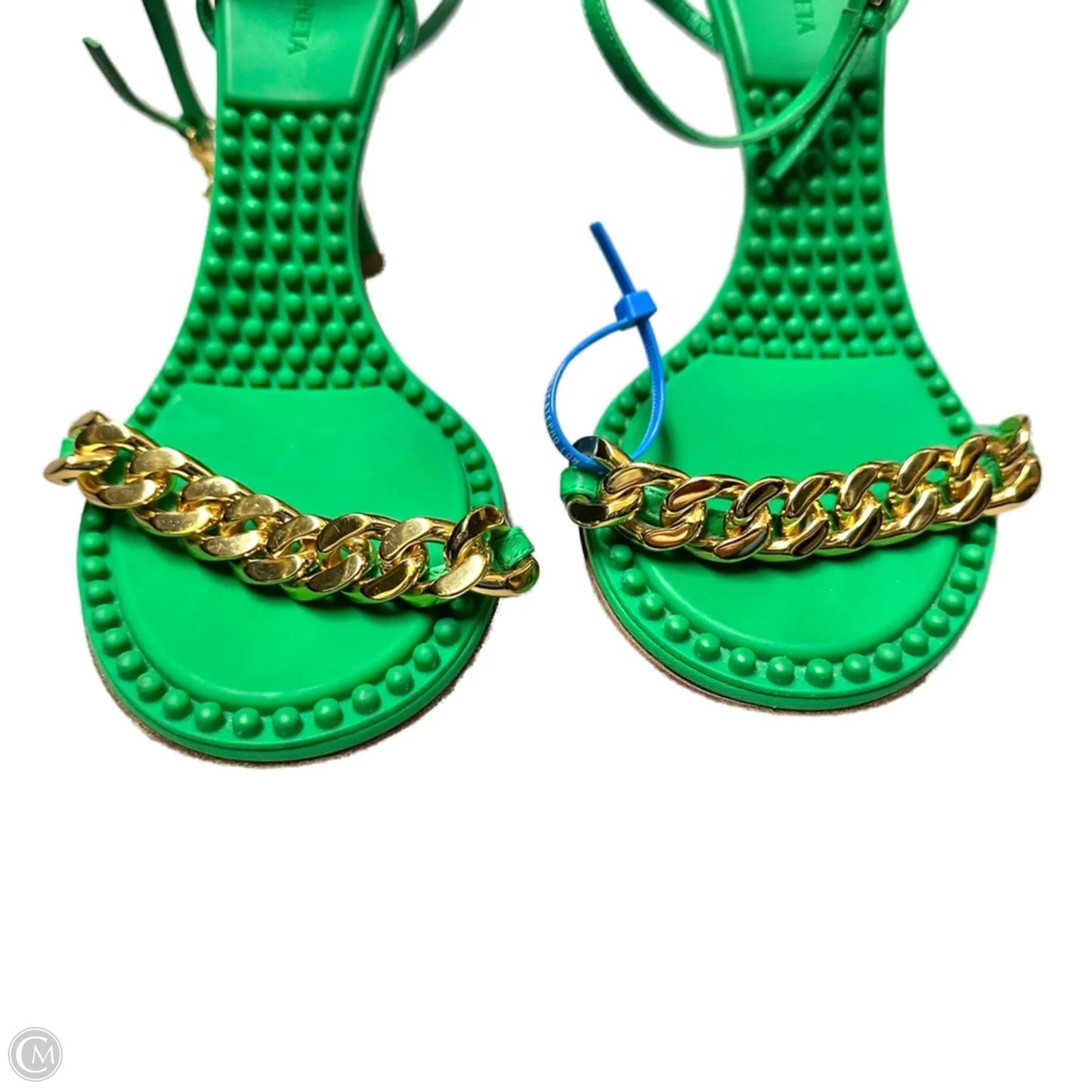 Shoes Luxury Designer By Bottega Veneta In Green, Size: 8.5