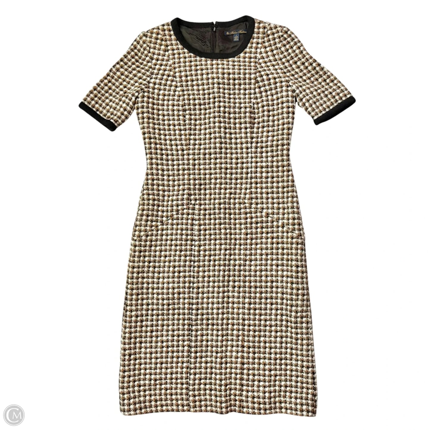 Dress Work By Brooks Brothers In Black & Brown, Size: 2